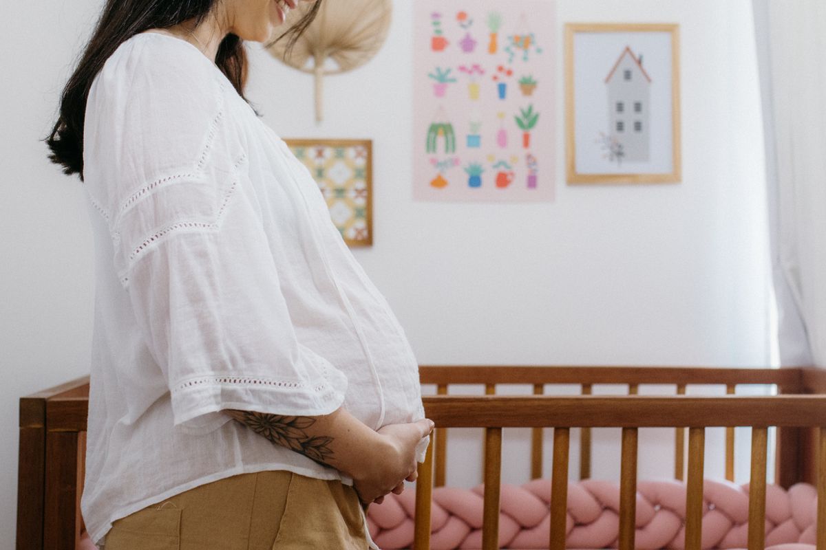 Preparing the room for a new baby