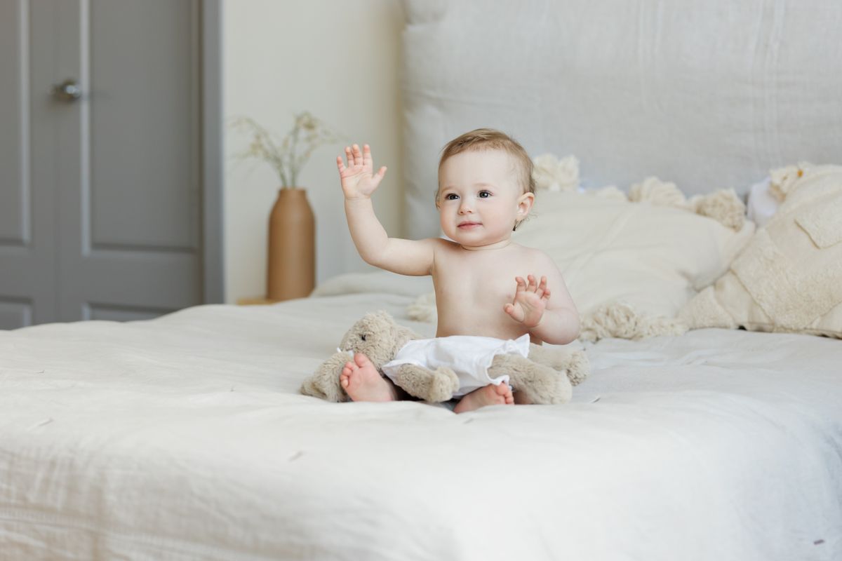 Calm, minimal Japandi-style kids room