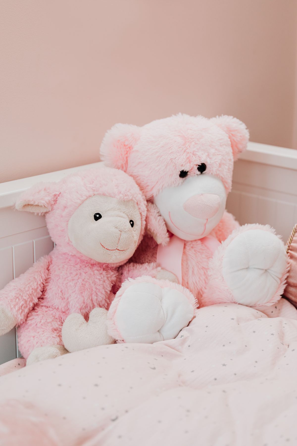 Dreamy, fairytale-inspired kids bed with soft toys