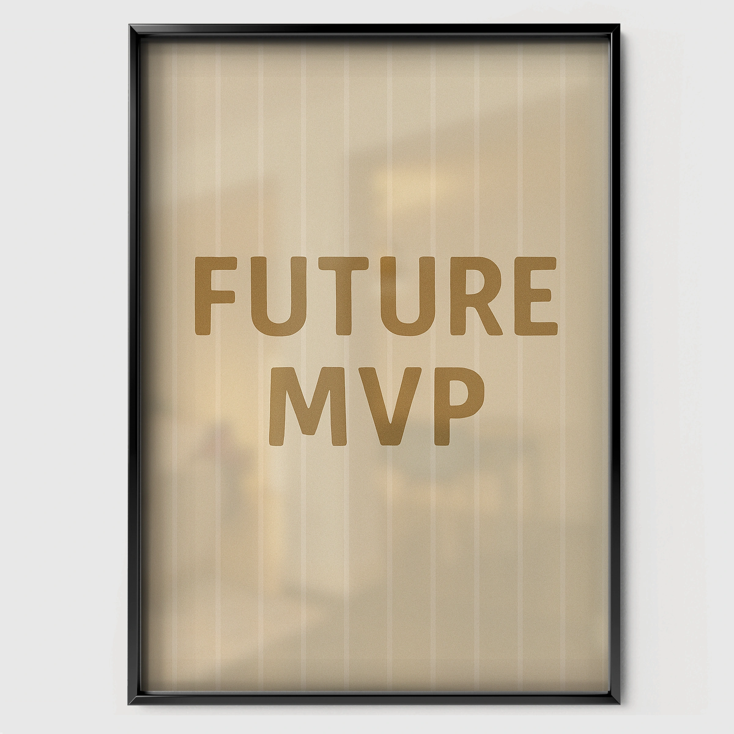 Future MVP Nursery Print - black framed nursery wall art print