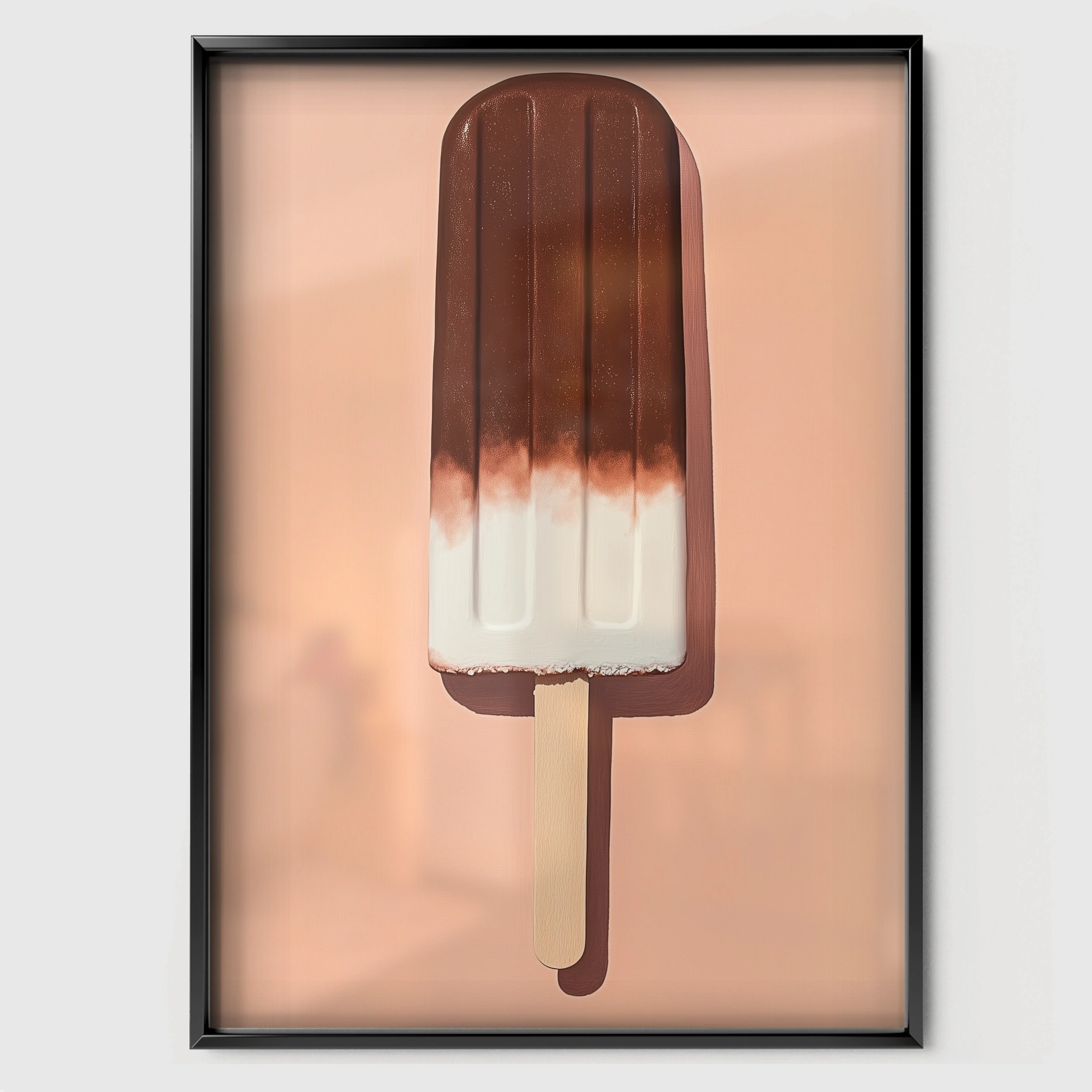 Ice Lolly Nursery Print - black framed nursery wall art print