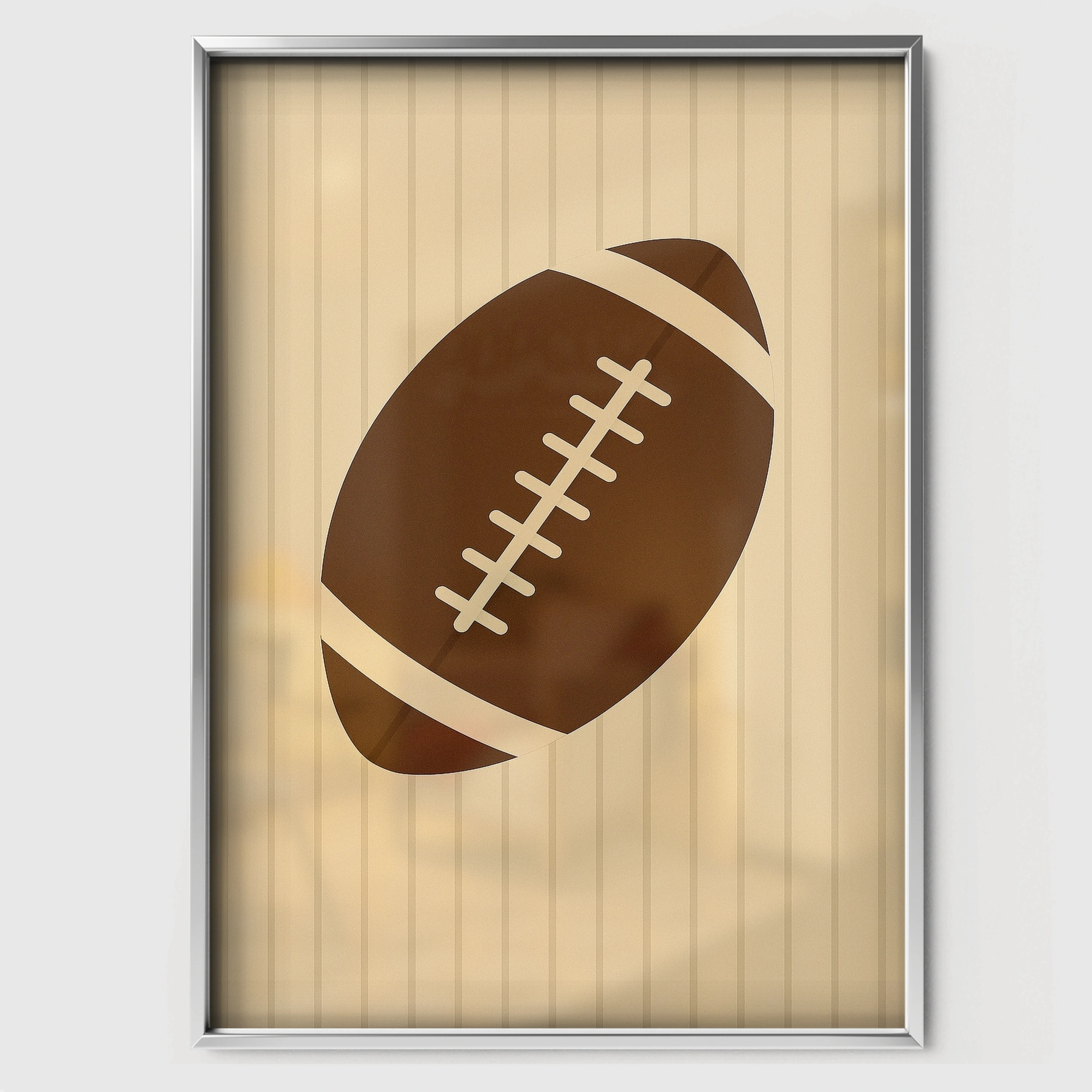 American Football Nursery Print - white framed nursery wall art print