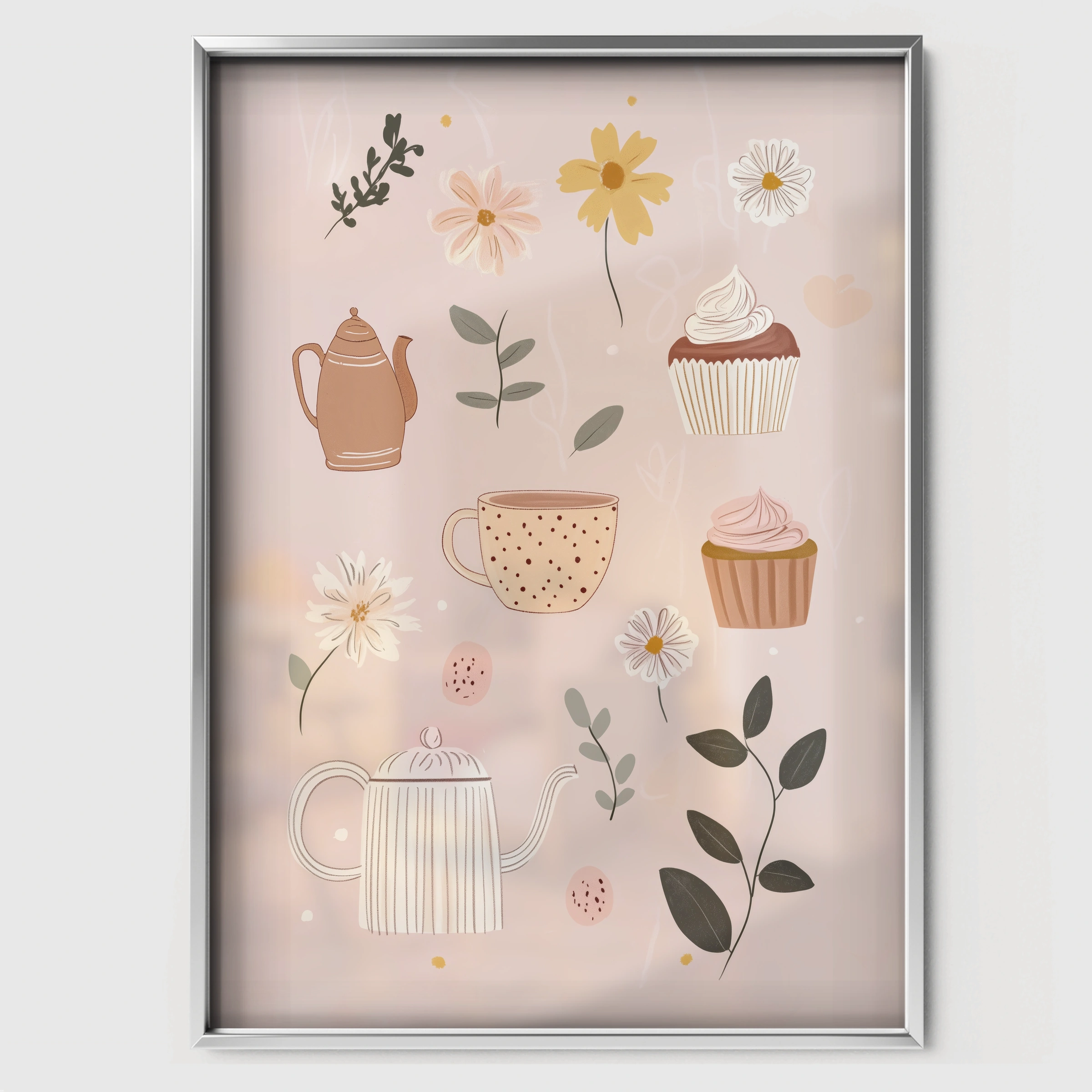 Fairy Magic Nursery Print - white framed nursery wall art print