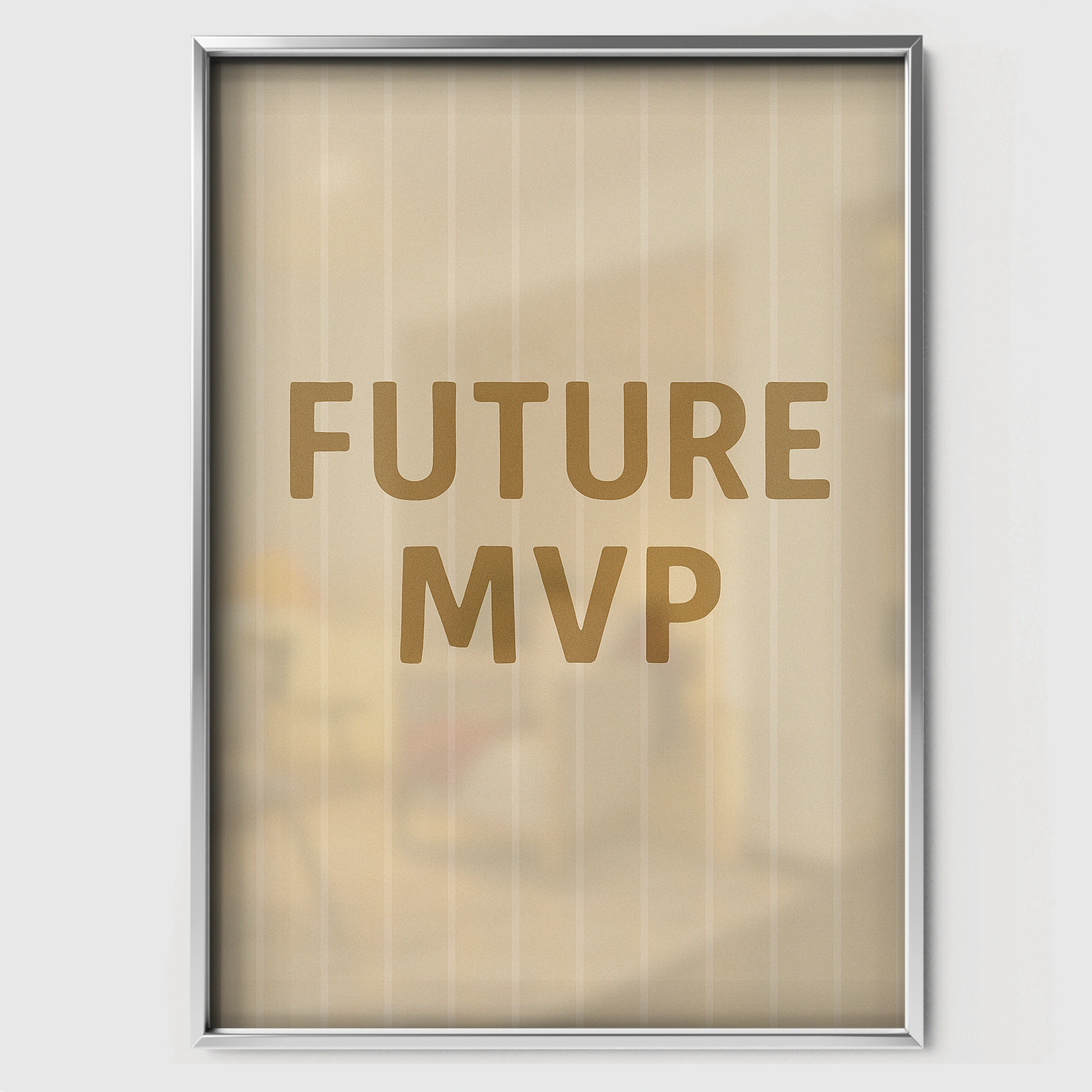 Future MVP Nursery Print - white framed nursery wall art print