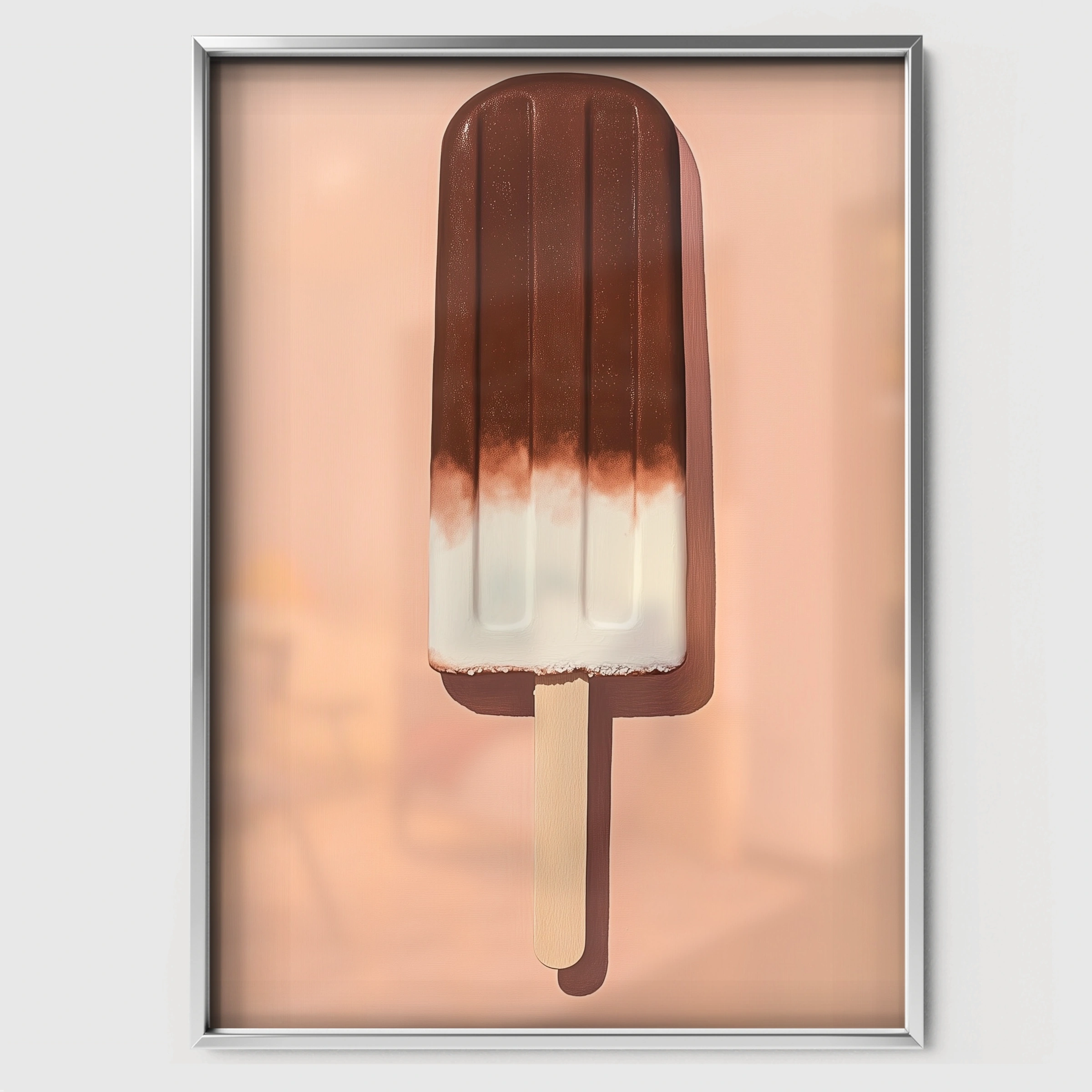 Ice Lolly Nursery Print - white framed nursery wall art print