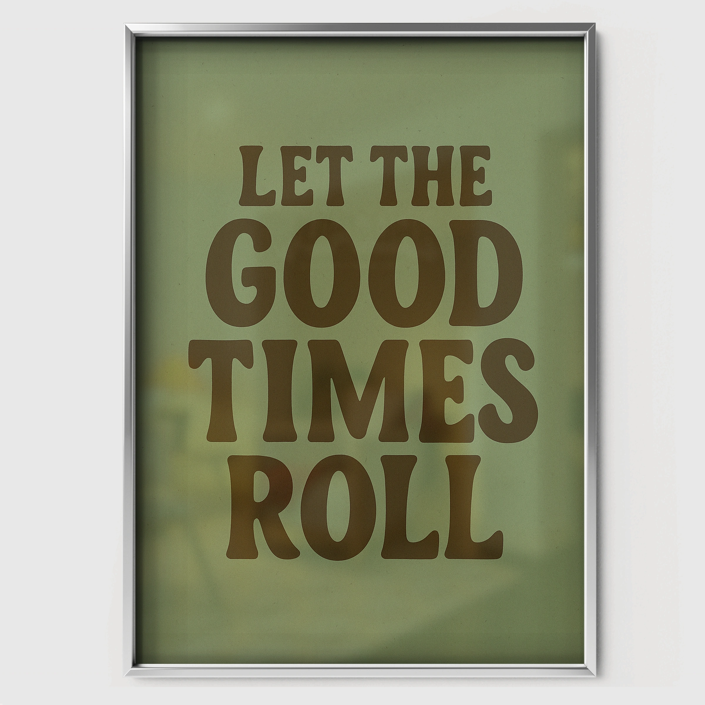 Let the Good Times Roll Golf Nursery Print - white framed nursery wall art print