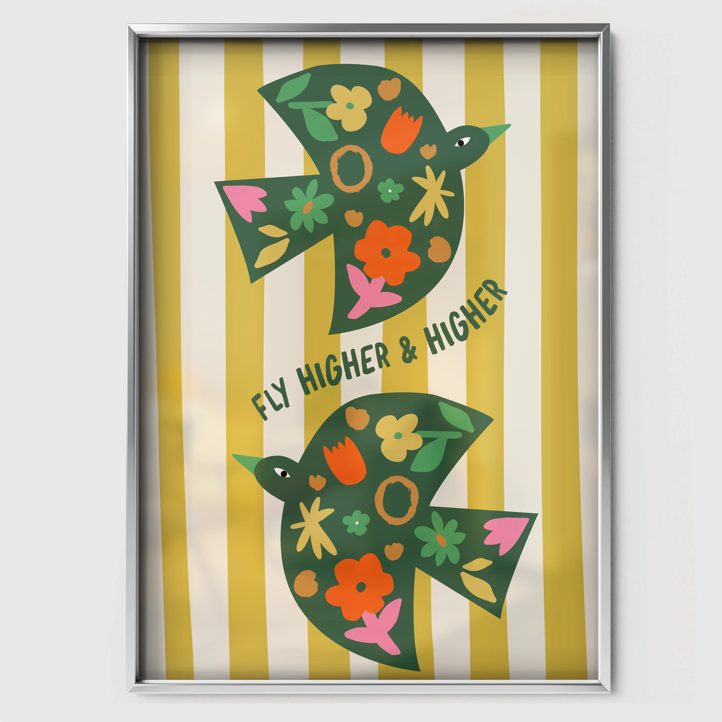 Stay Wild Pineapple Nursery Print - white framed nursery wall art print