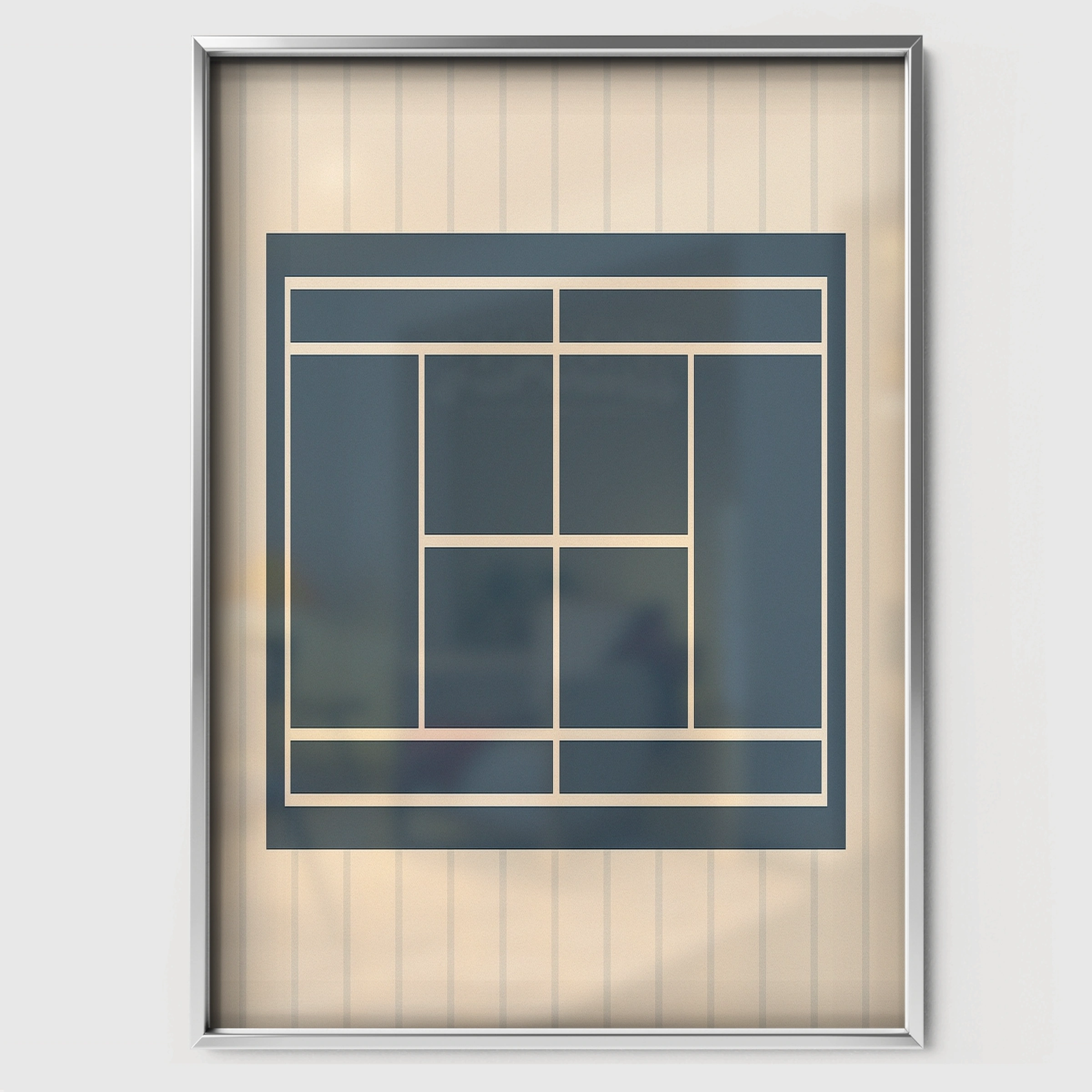 Tennis Court Nursery Print - white framed nursery wall art print