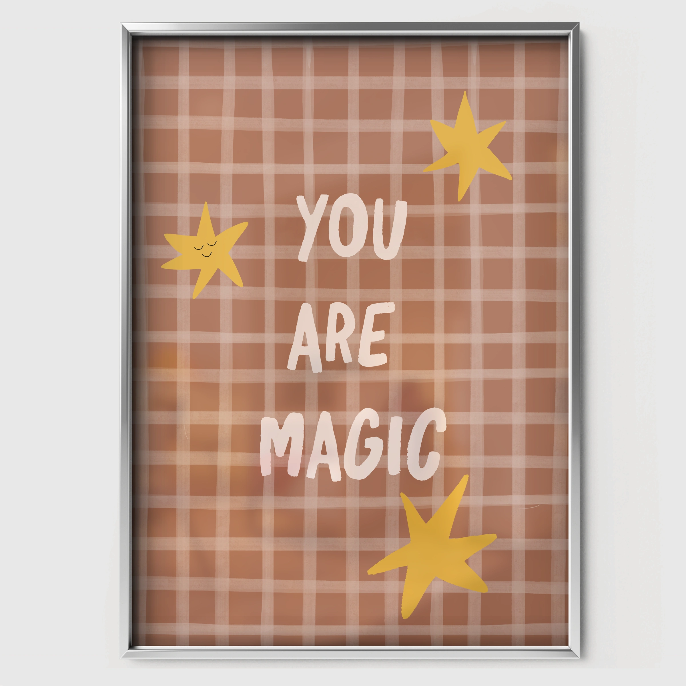 You Are Magic Nursery Print - white framed nursery wall art print