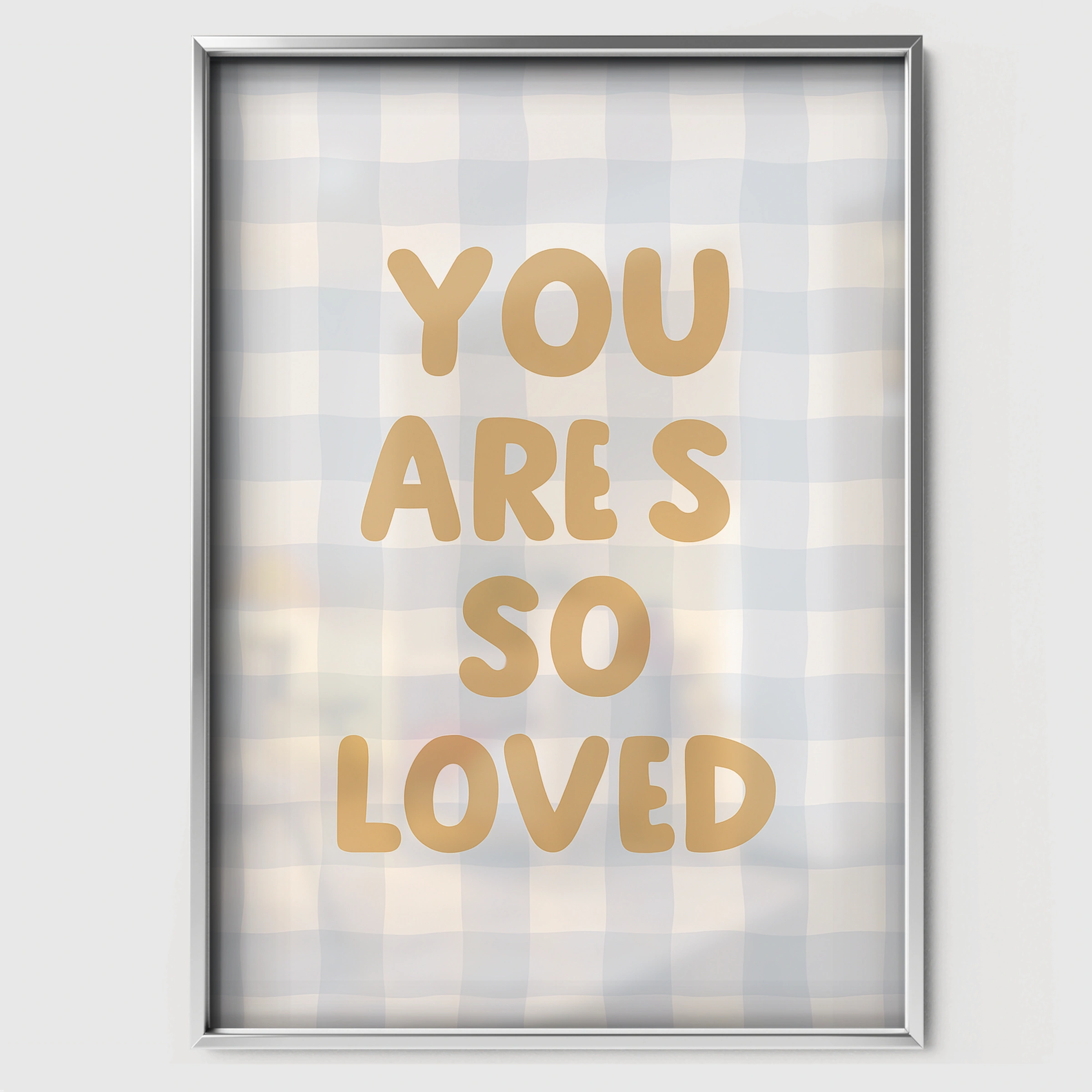 You Are So Loved Two Nursery Print - white framed nursery wall art print