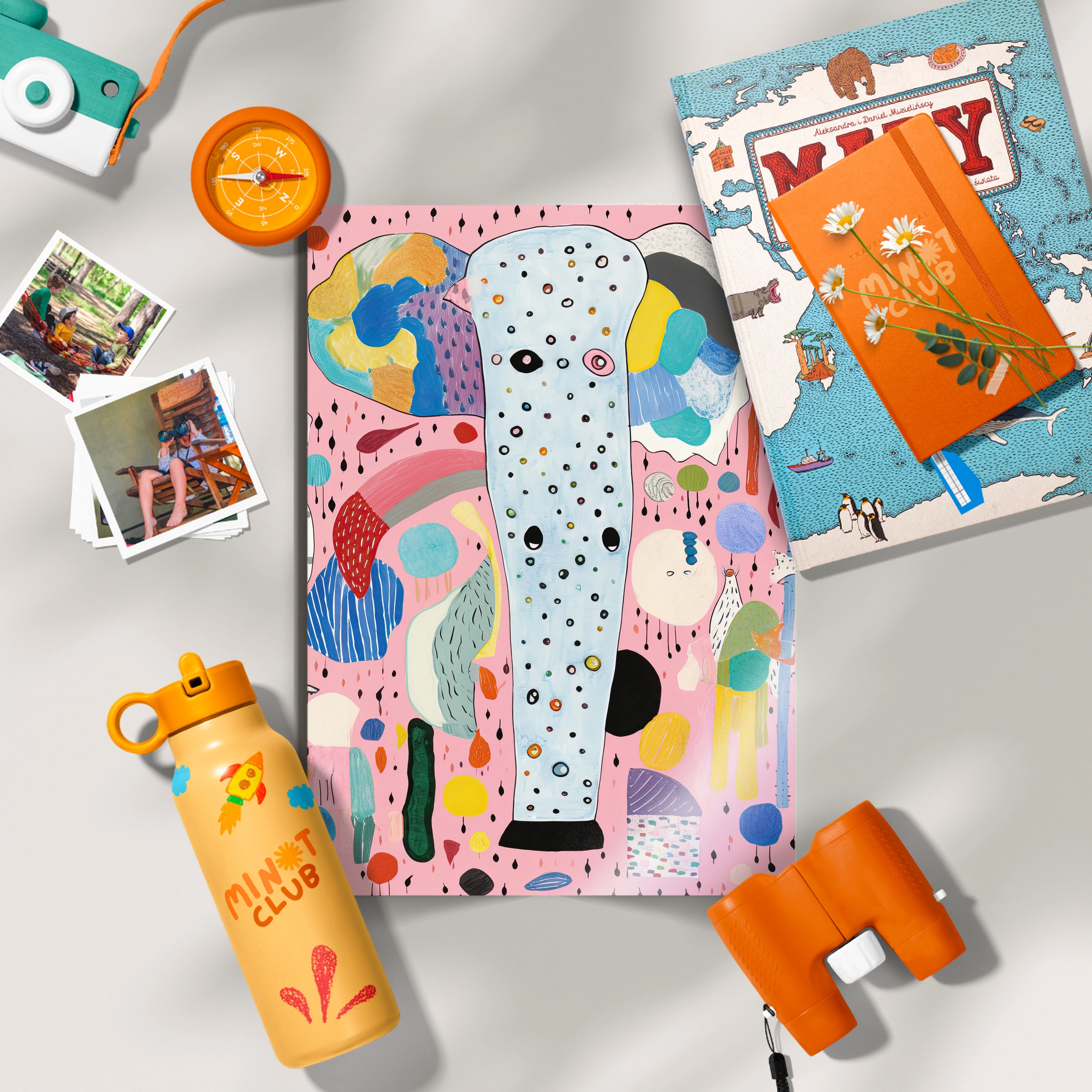 Abstract Giraffe Nursery Print