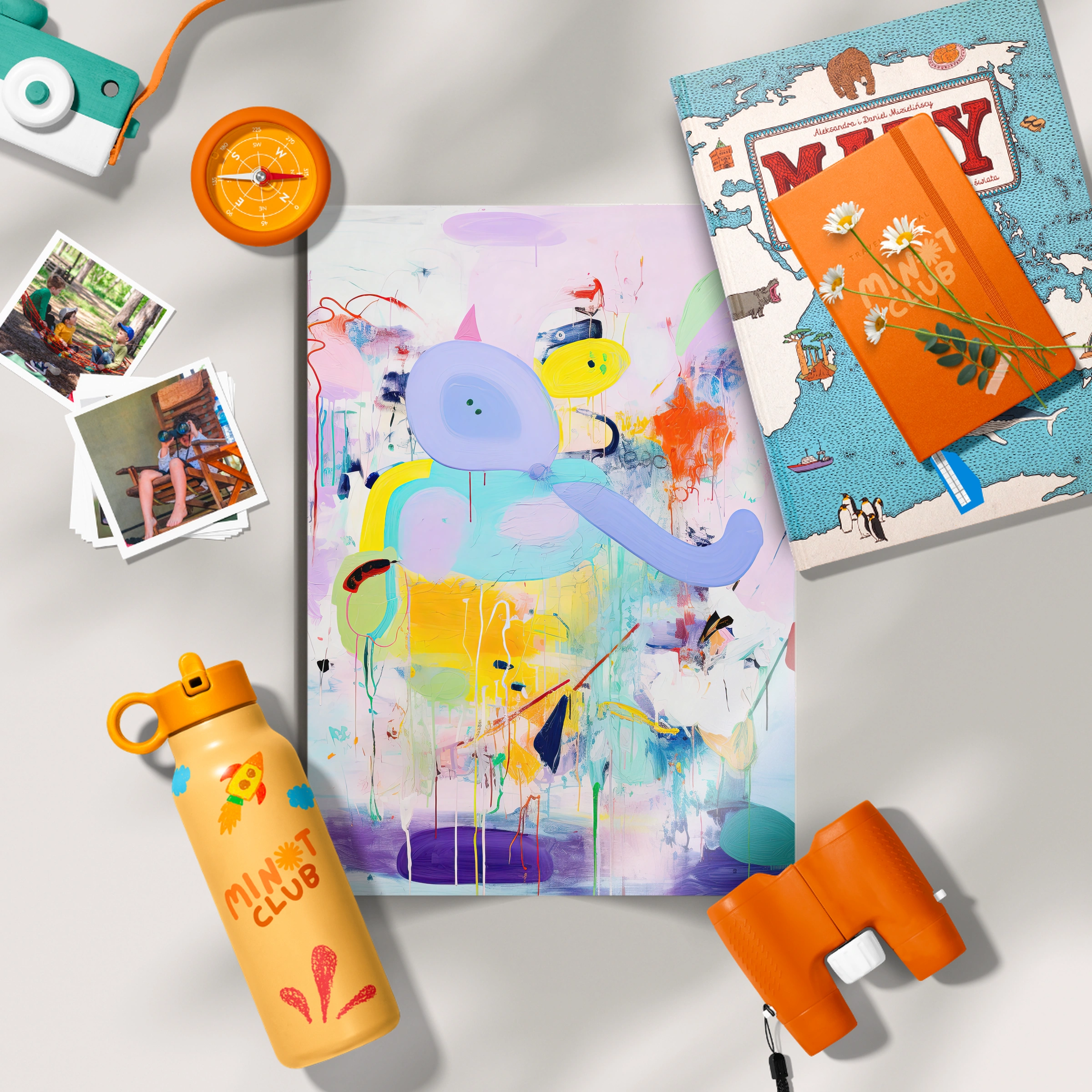 Abstract Horse Nursery Print