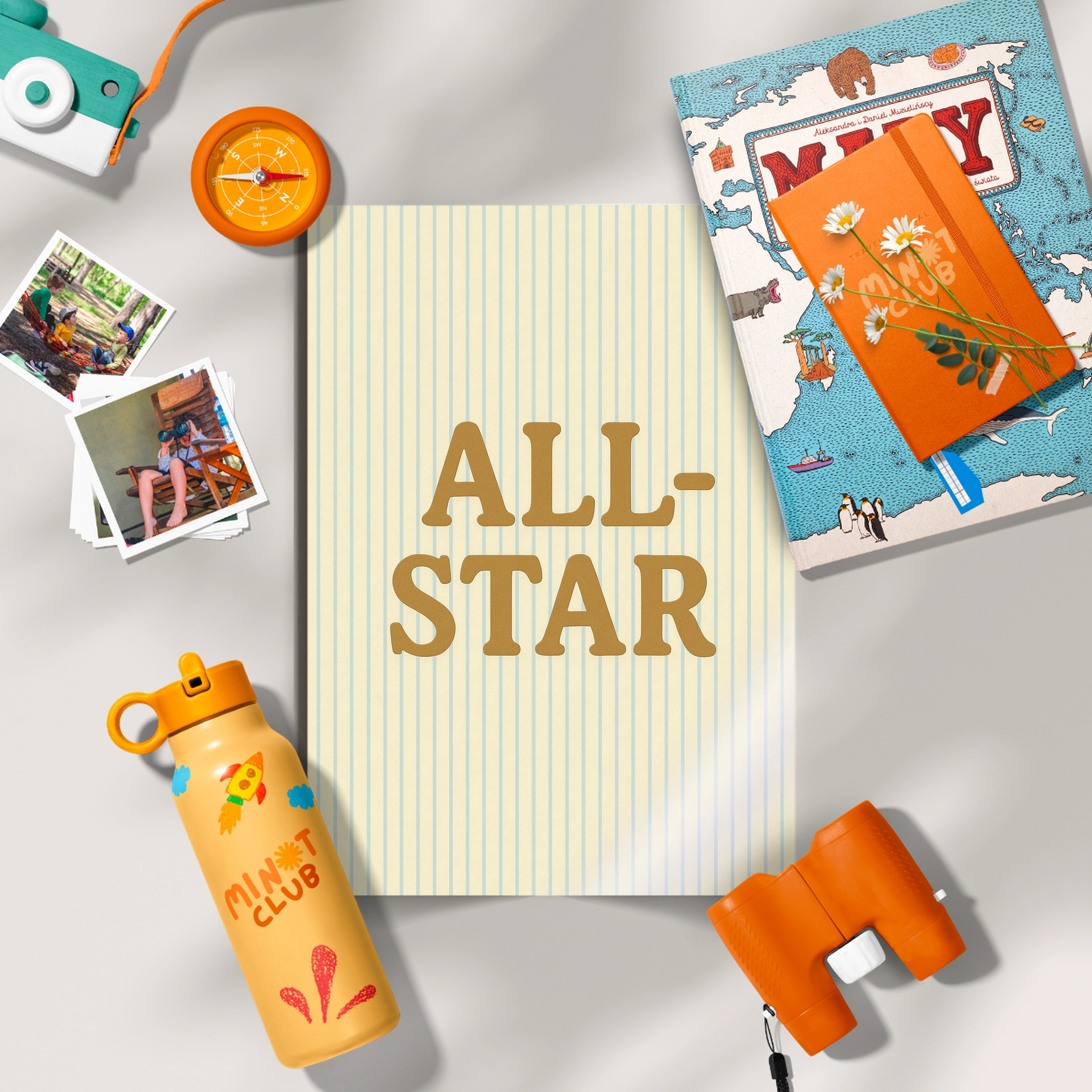 All Star Nursery Print - flat lay nursery decor print