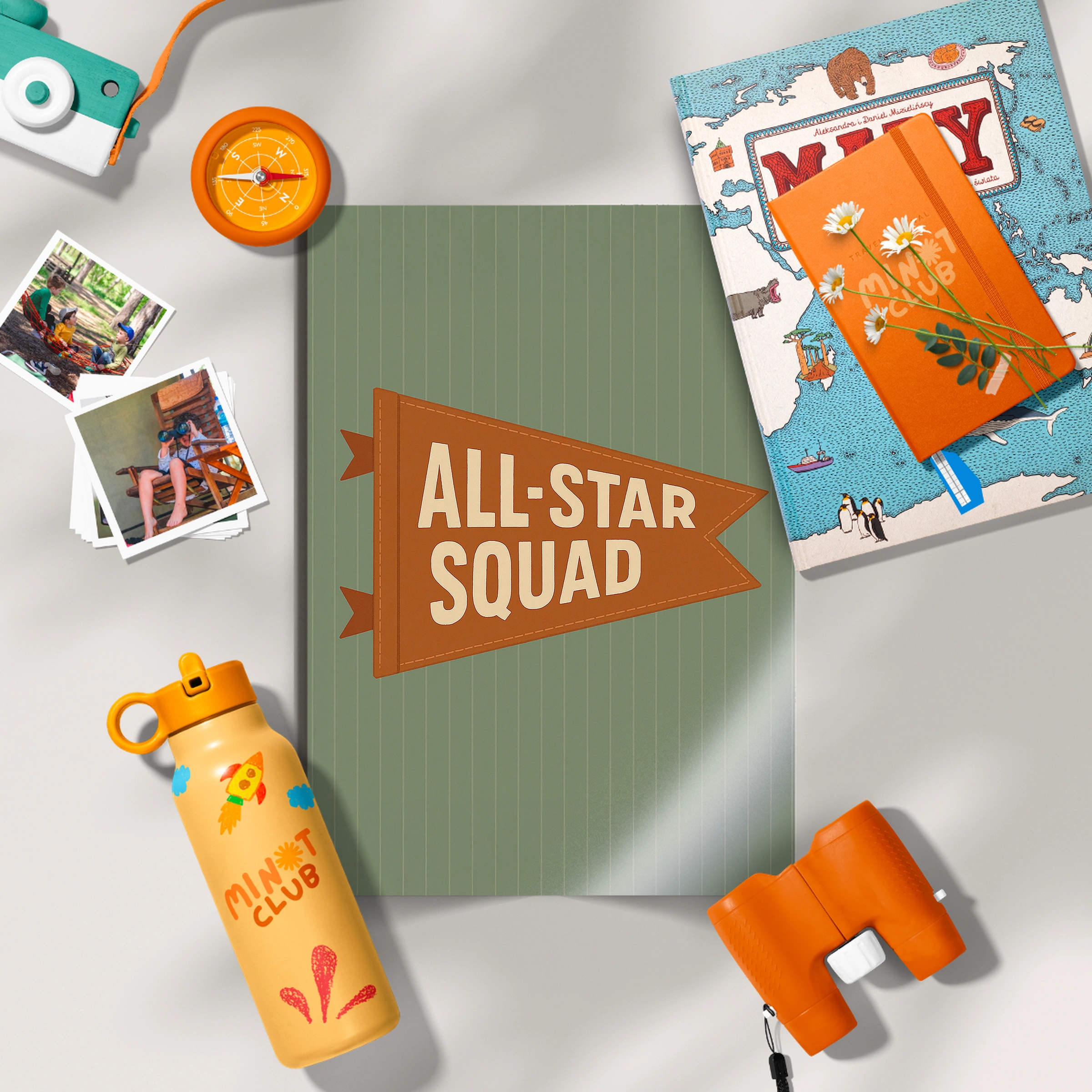 All Star Squad Pennant Nursery Print