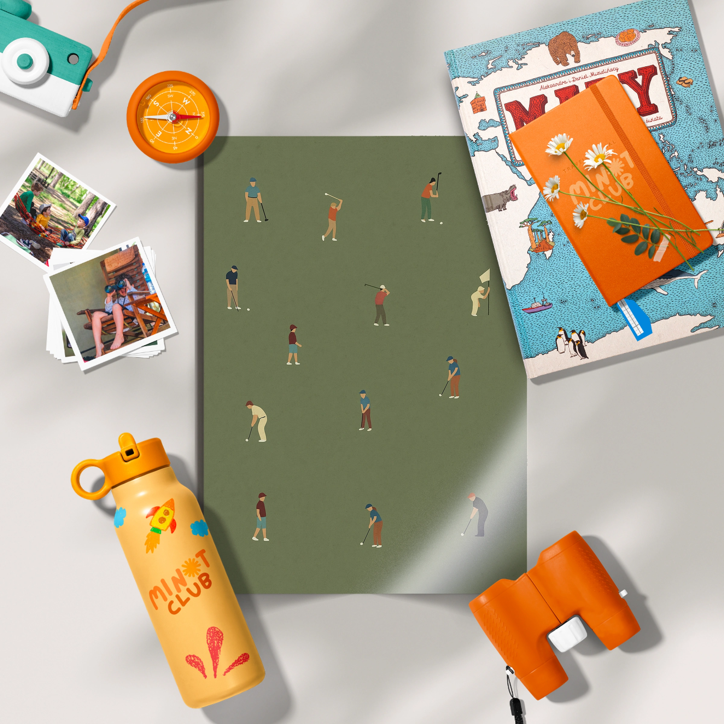 Animal Golfers Nursery Print