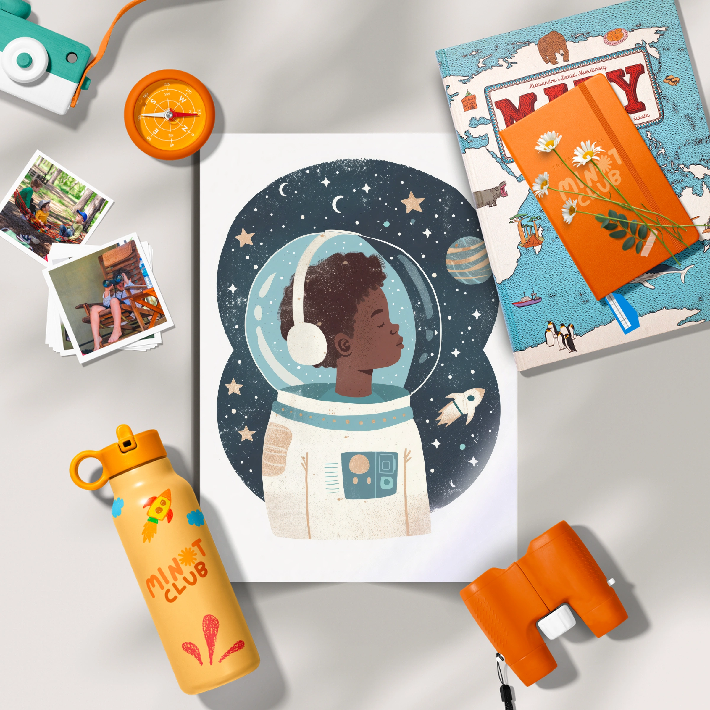 Astronaut Boy Nursery Print