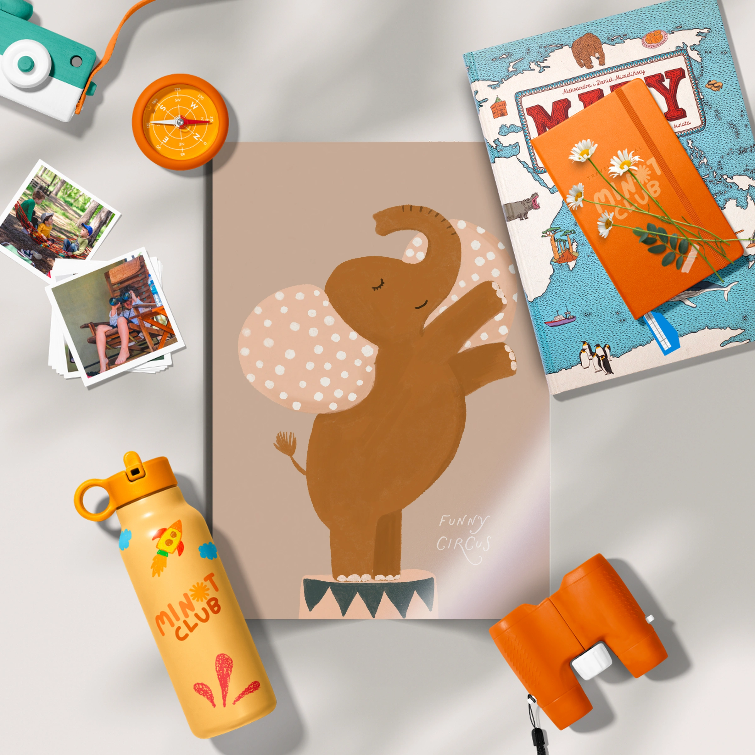 Autumn Squirrel Nursery Print