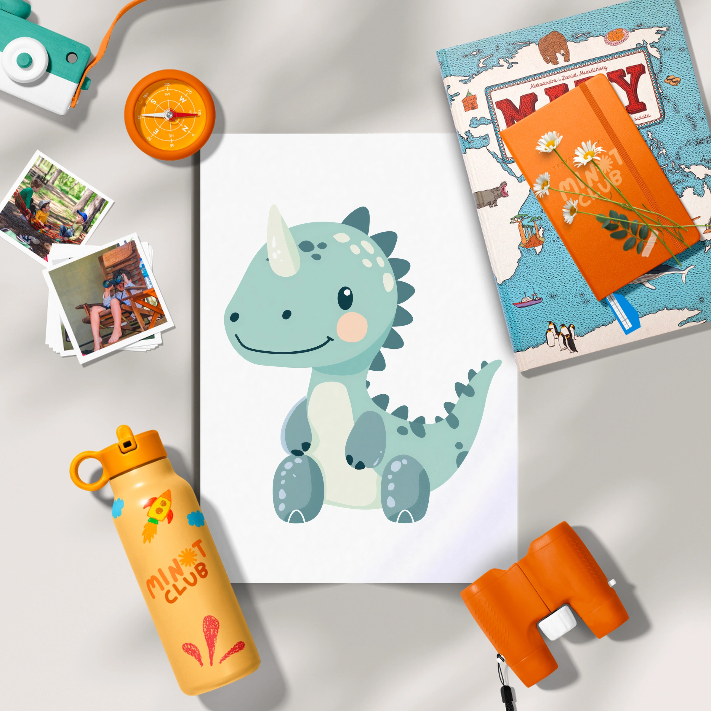 Baby Dino Nursery Print