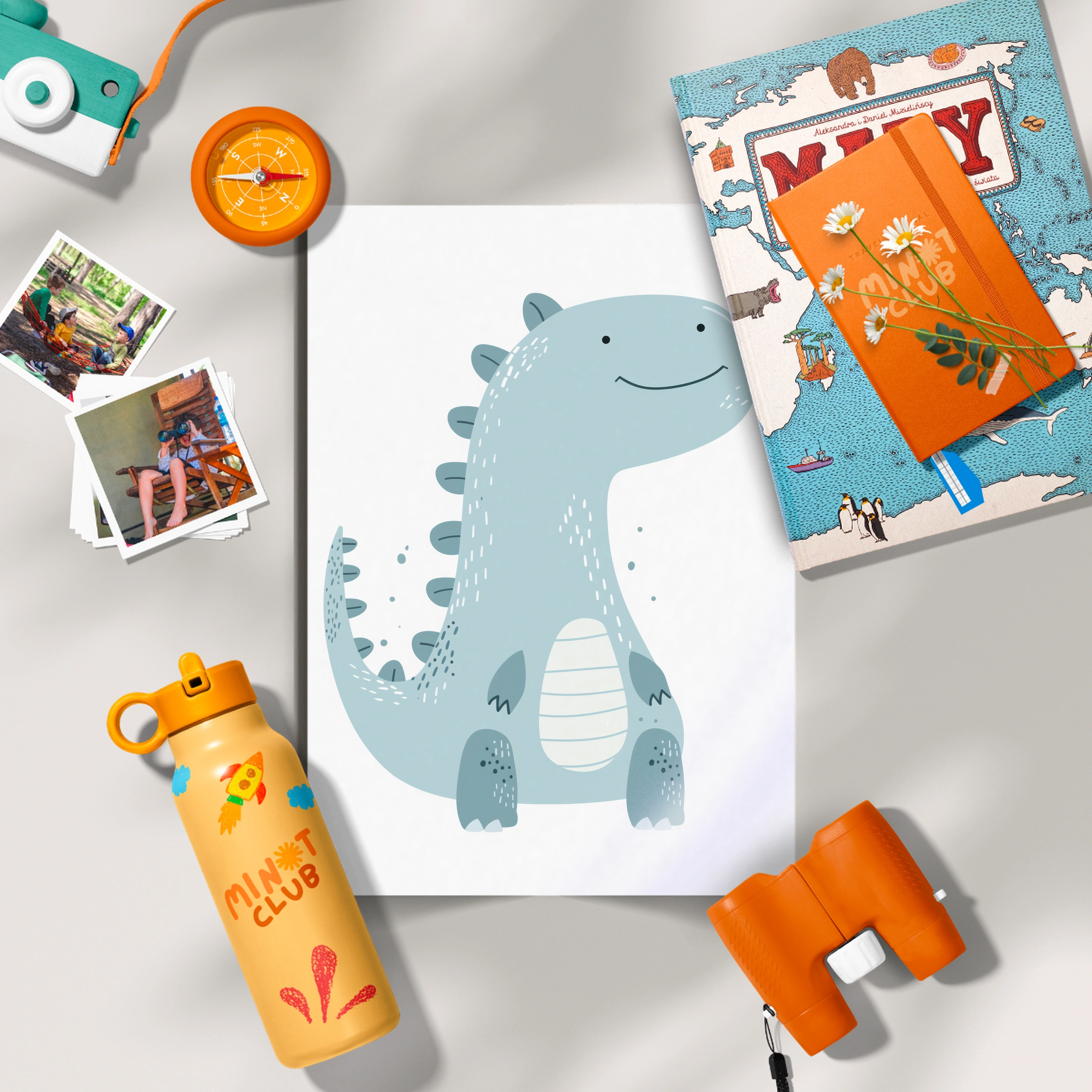 Baby Dinosaur Nursery Print