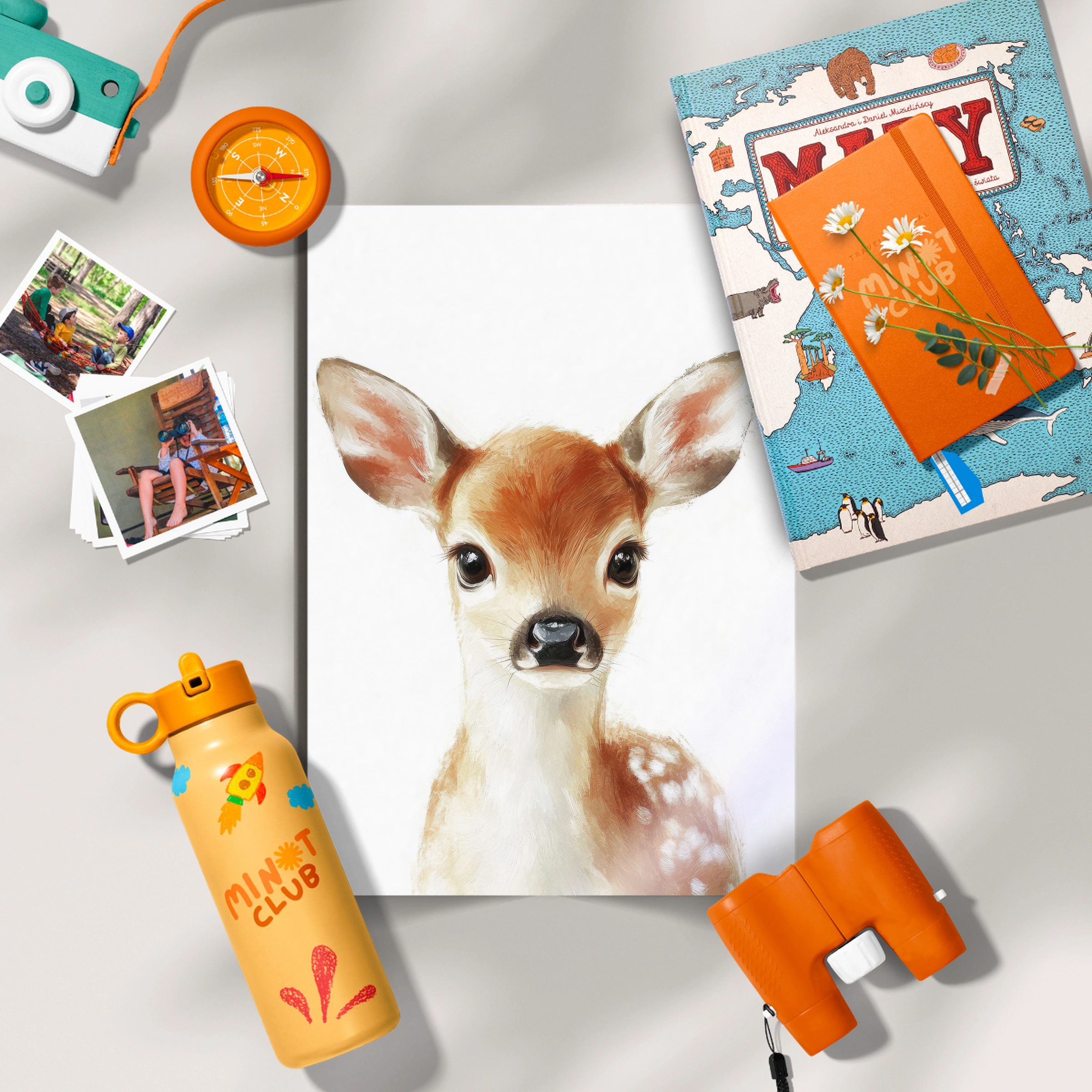 Baby Fawn Nursery Print