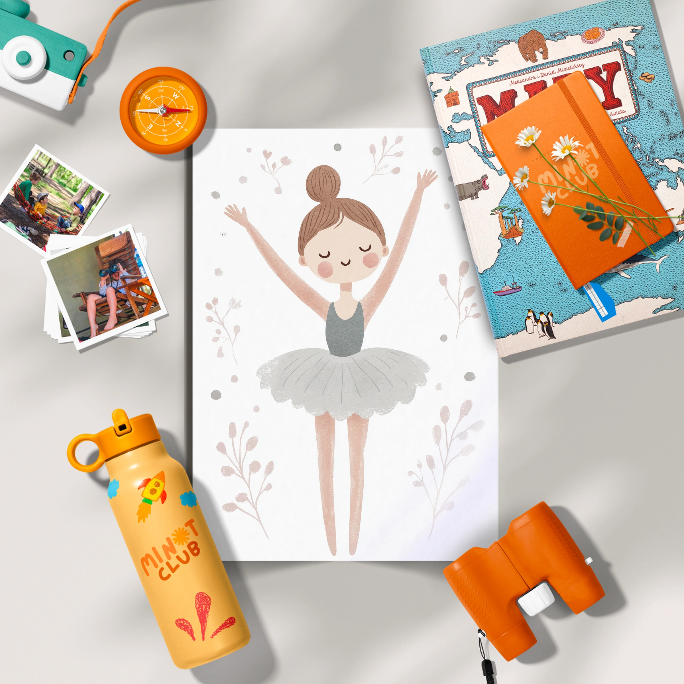 Ballerina Mouse Nursery Print