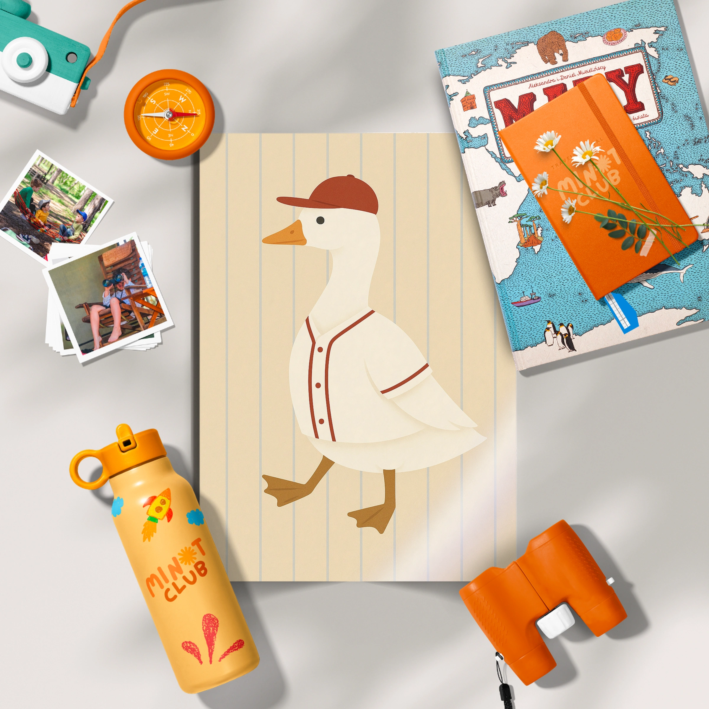 Baseball Goose Nursery Print