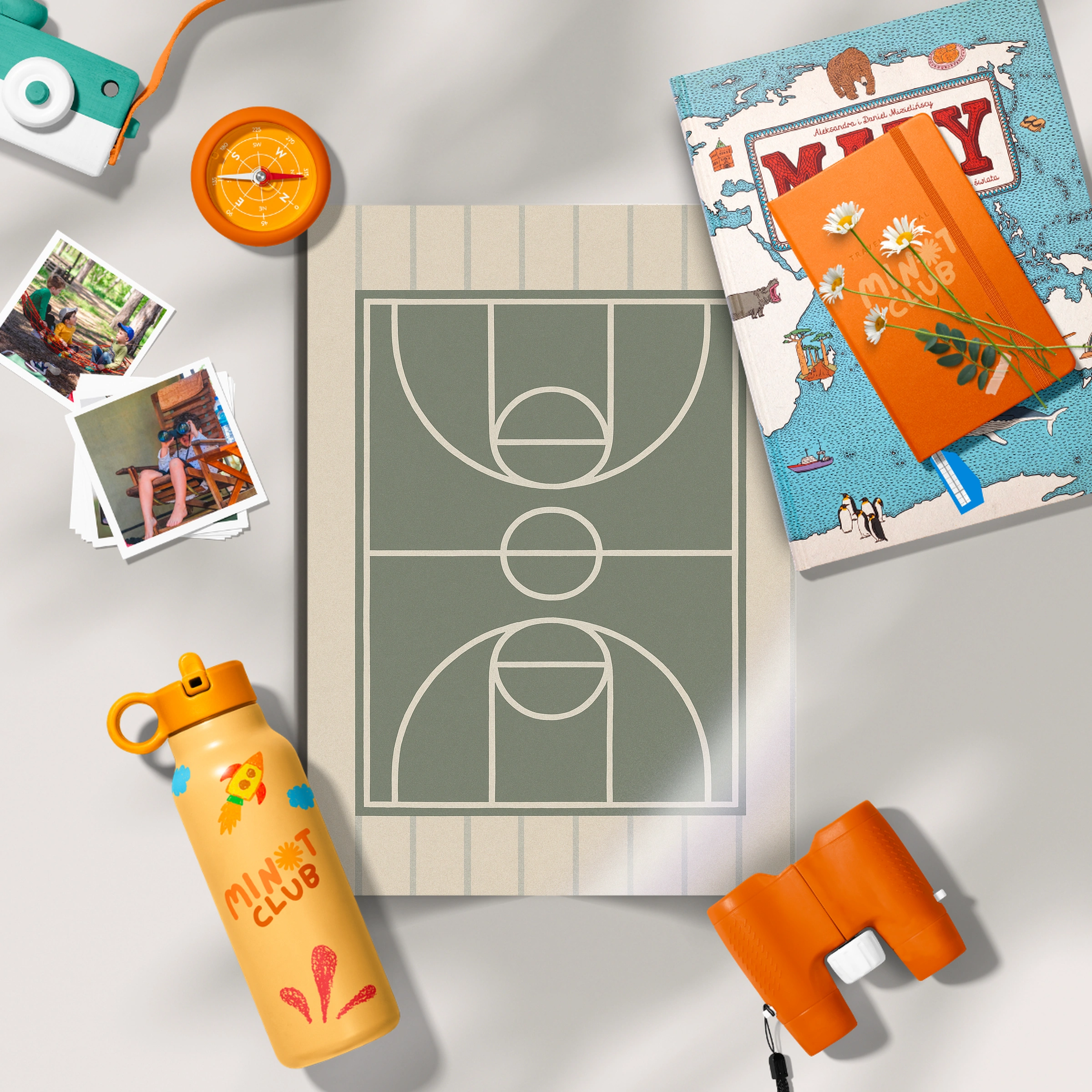 Basketball Court Nursery Print