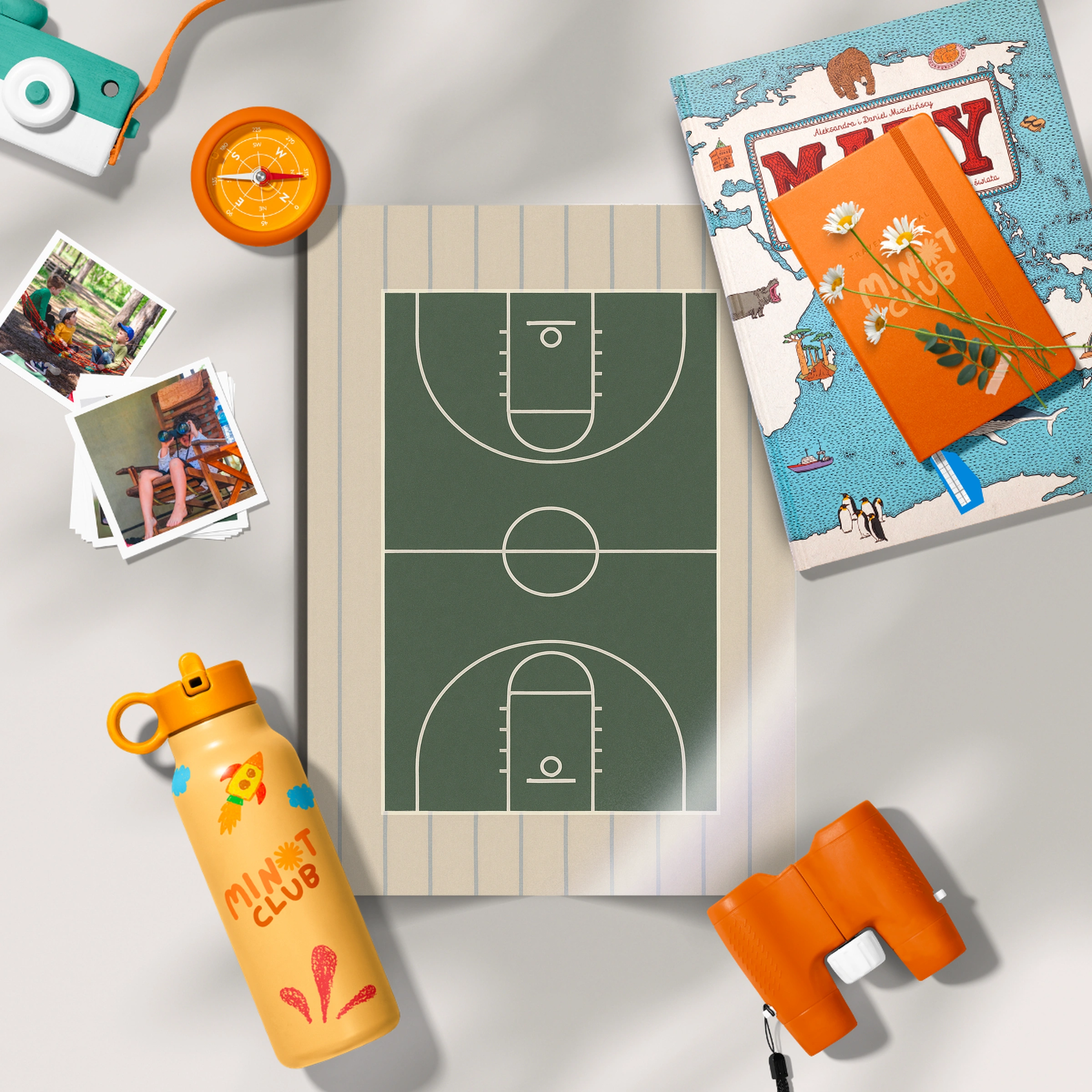 Basketball Court Three Nursery Print