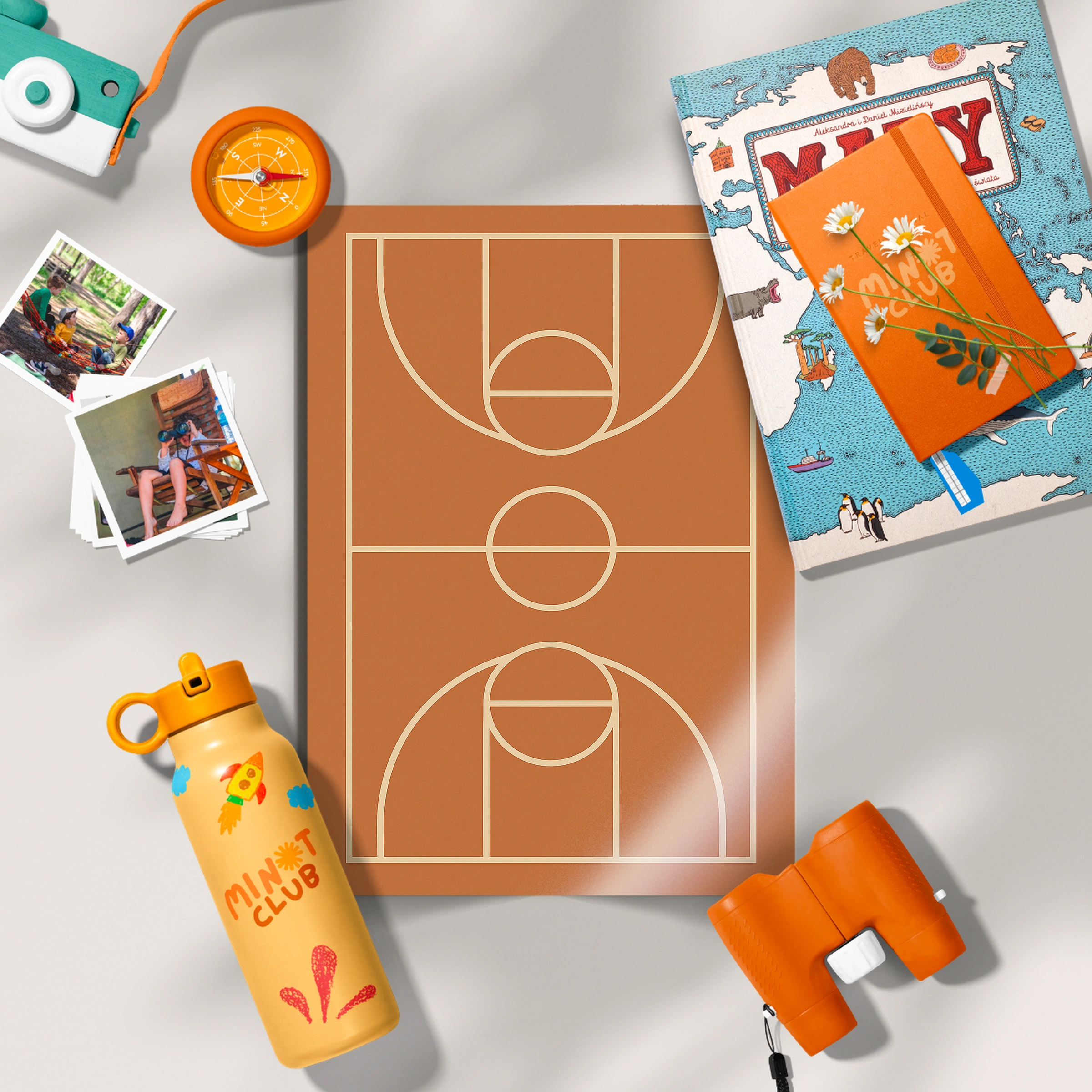 Basketball Court Two Nursery Print