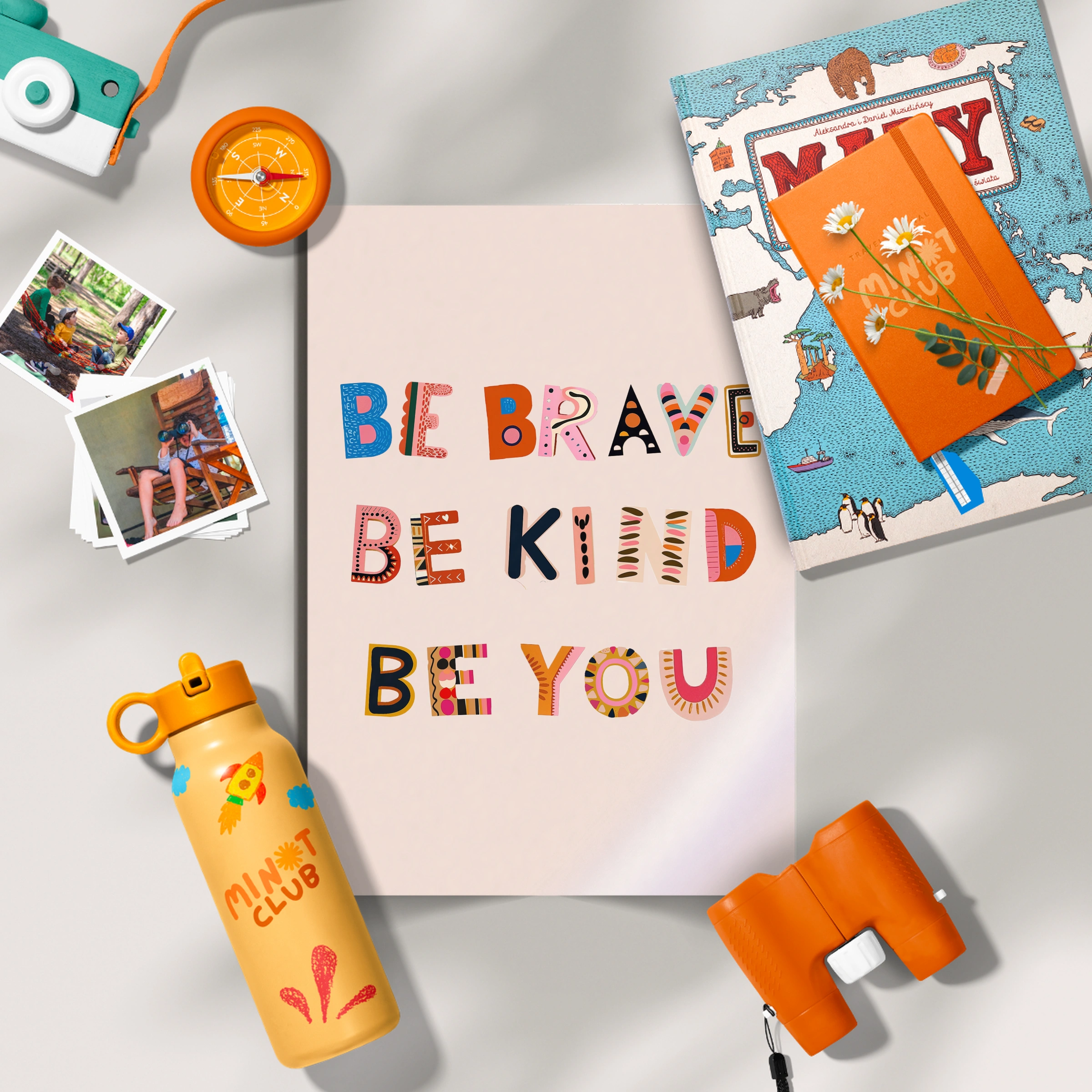 Be Brave Be Kind Be You Nursery Print