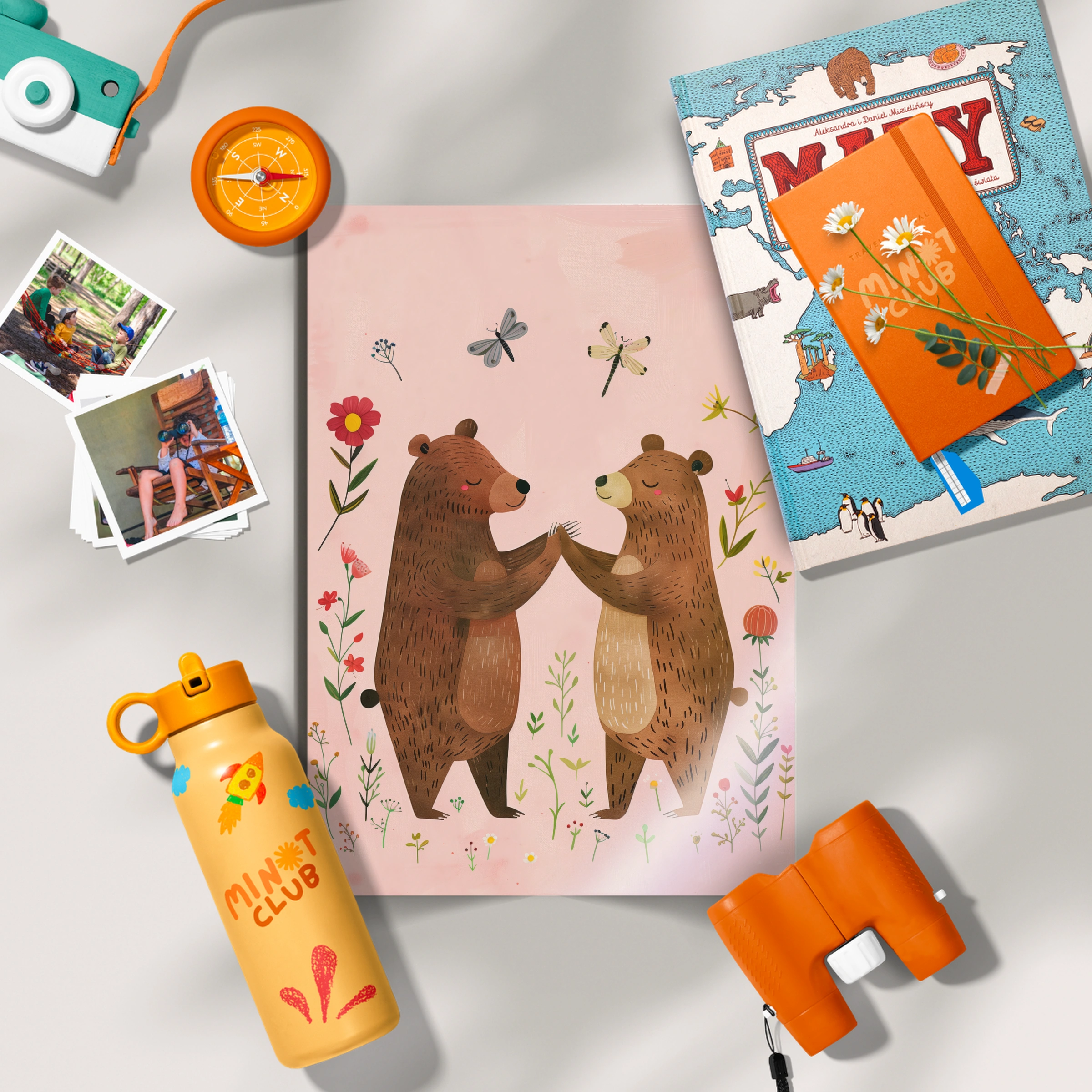 Bears in Love Nursery Print