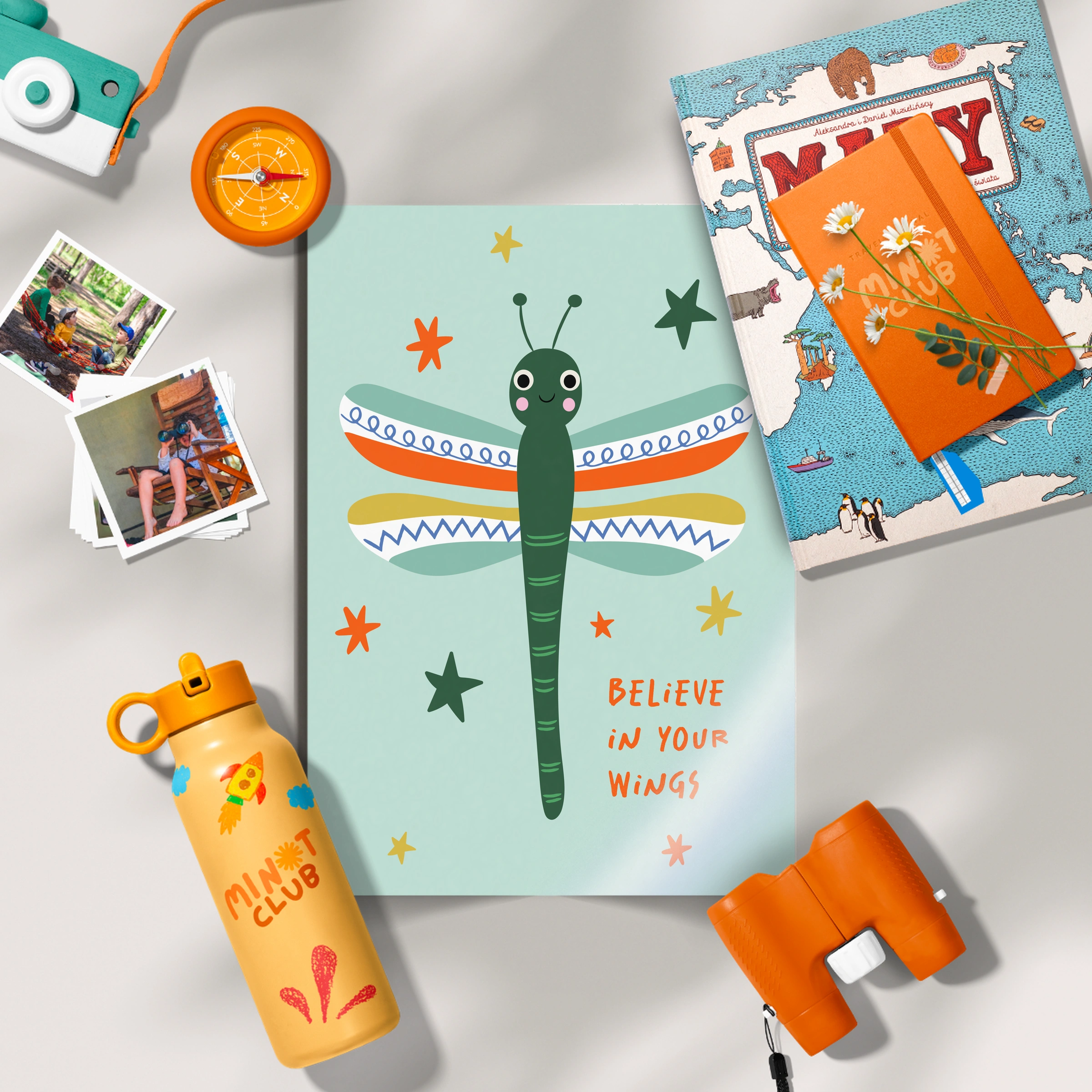Believe Grasshopper Nursery Print