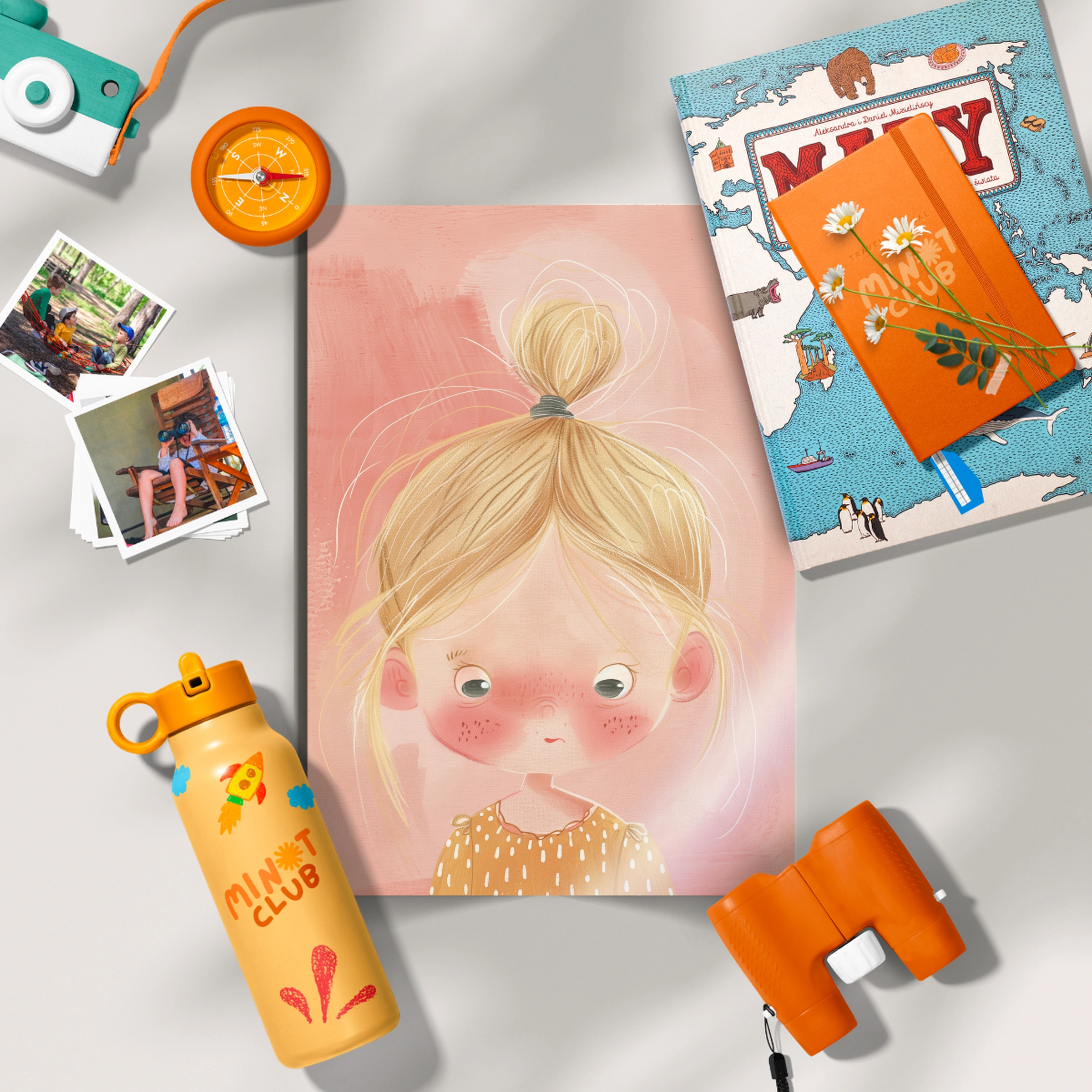 Blonde Girl Nursery Print