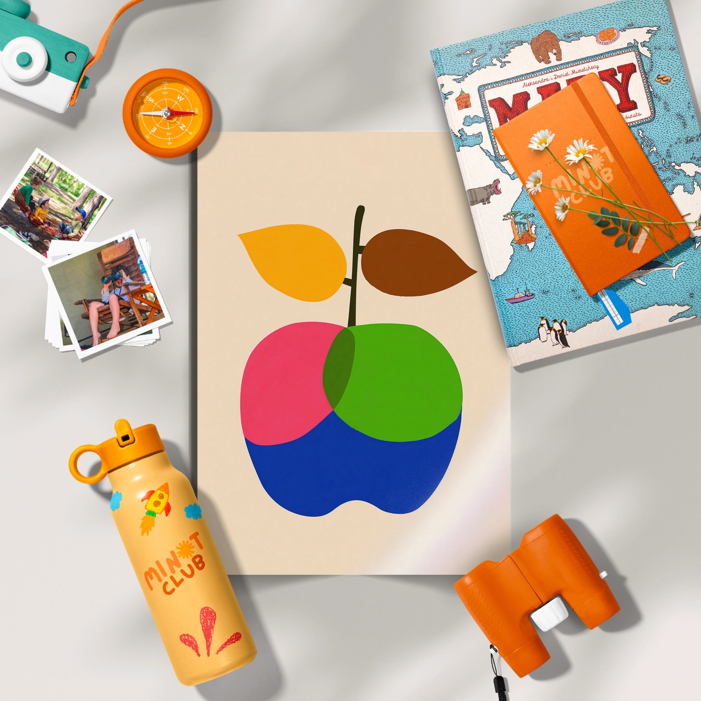 Bold Apple Nursery Print