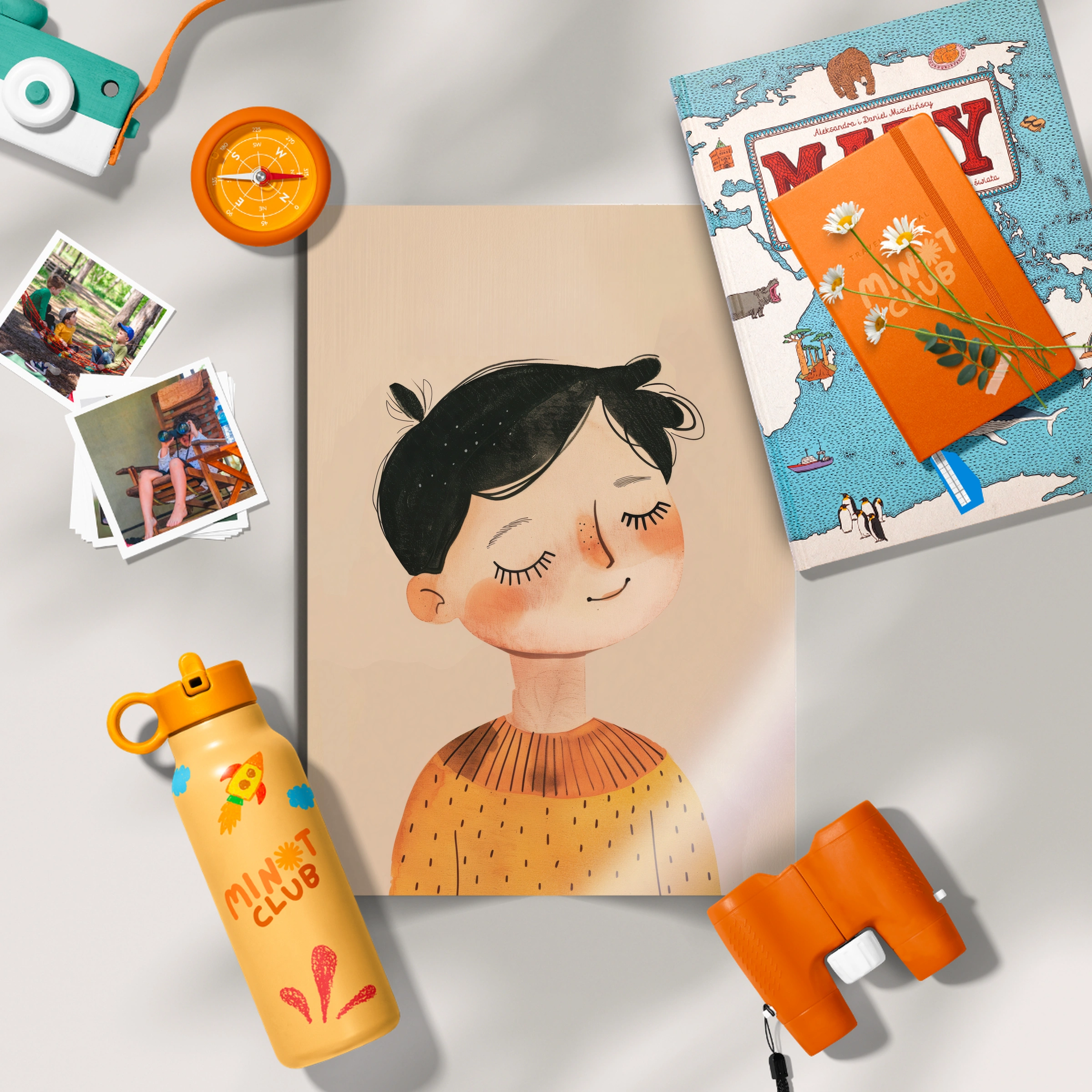 Boy Portrait Nursery Print