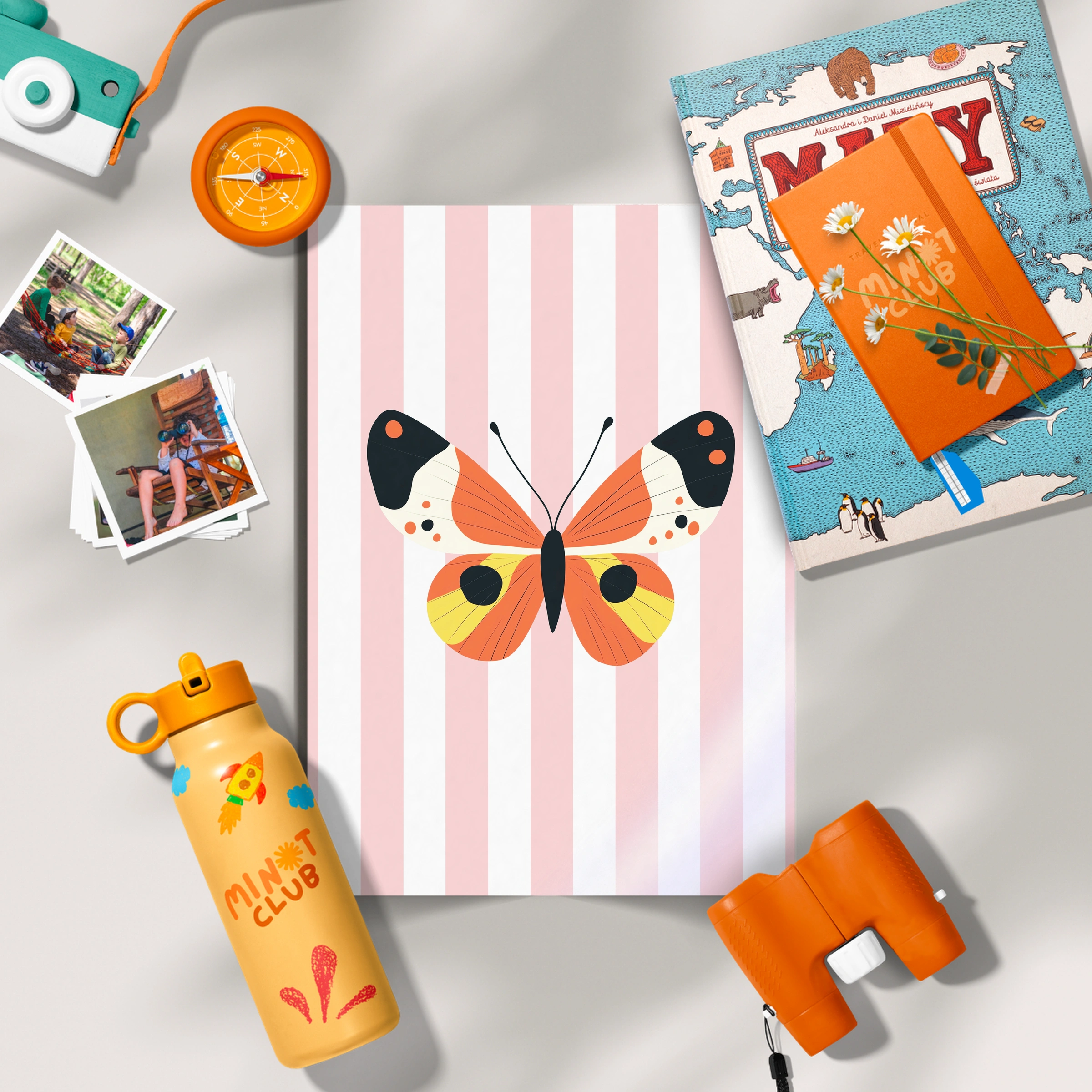 Bright Butterfly Nursery Print