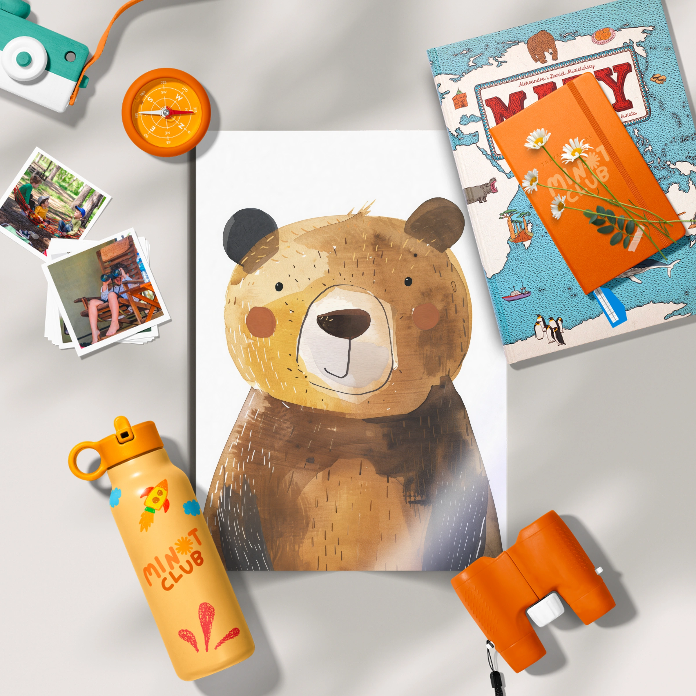 Brown Bear Nursery Print