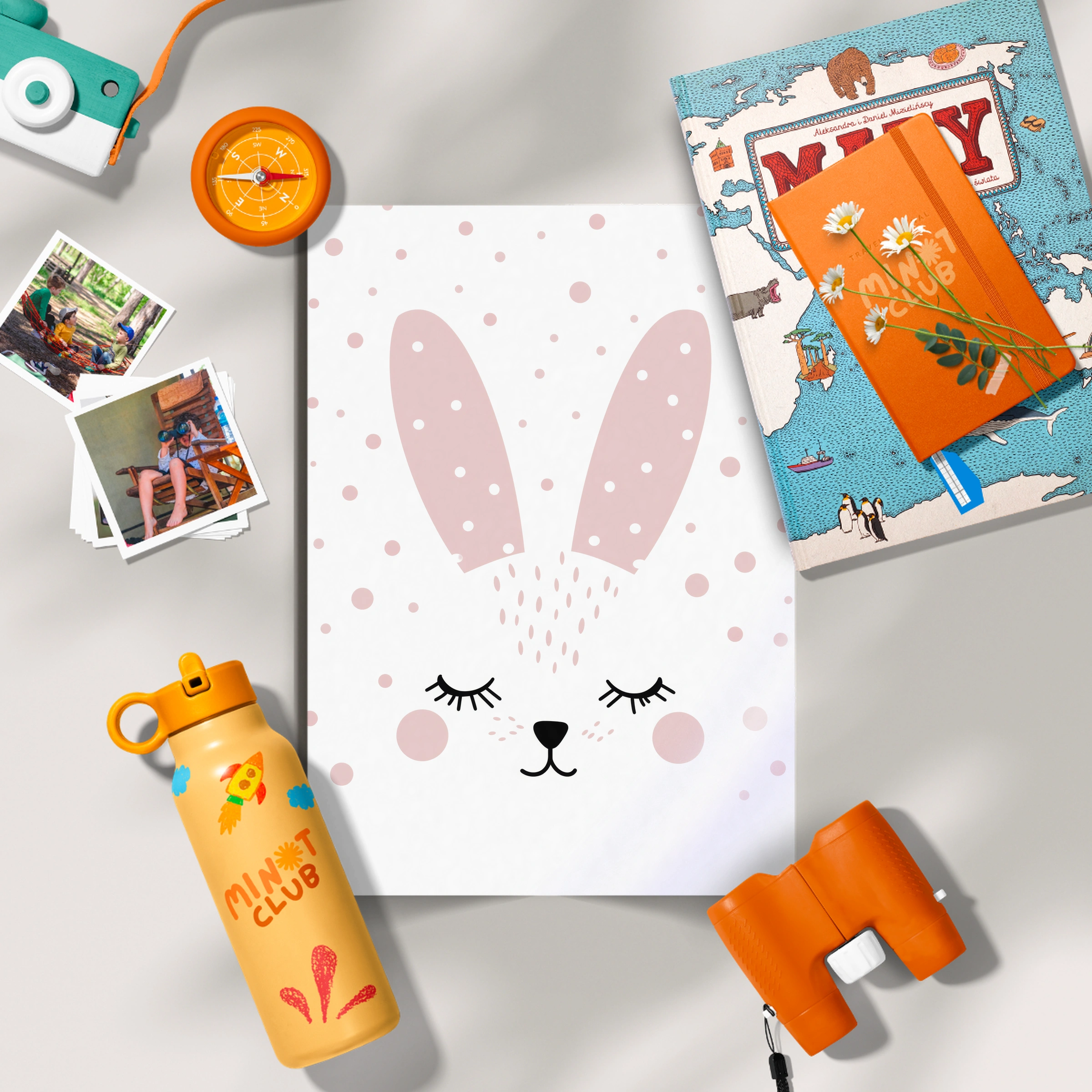 Bunny Face Nursery Print