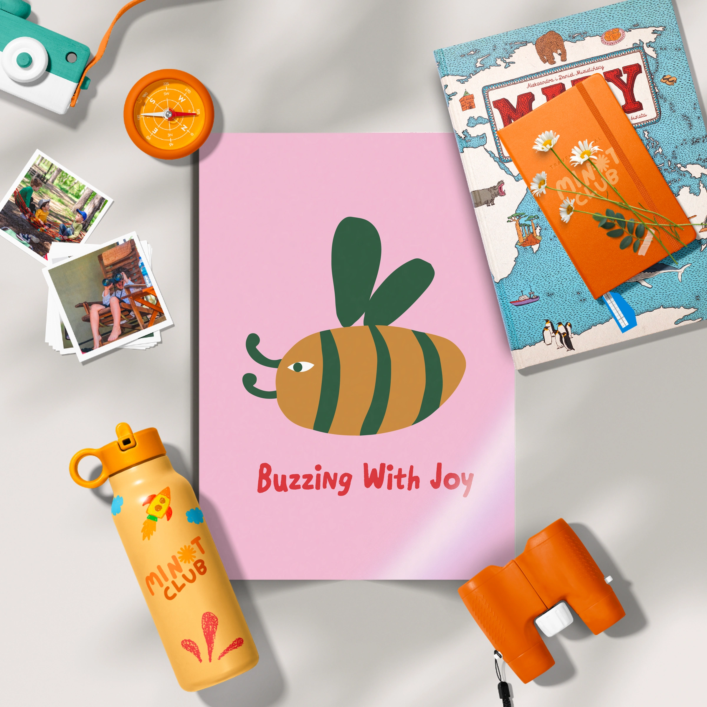 Buzzing With Joy Nursery Print