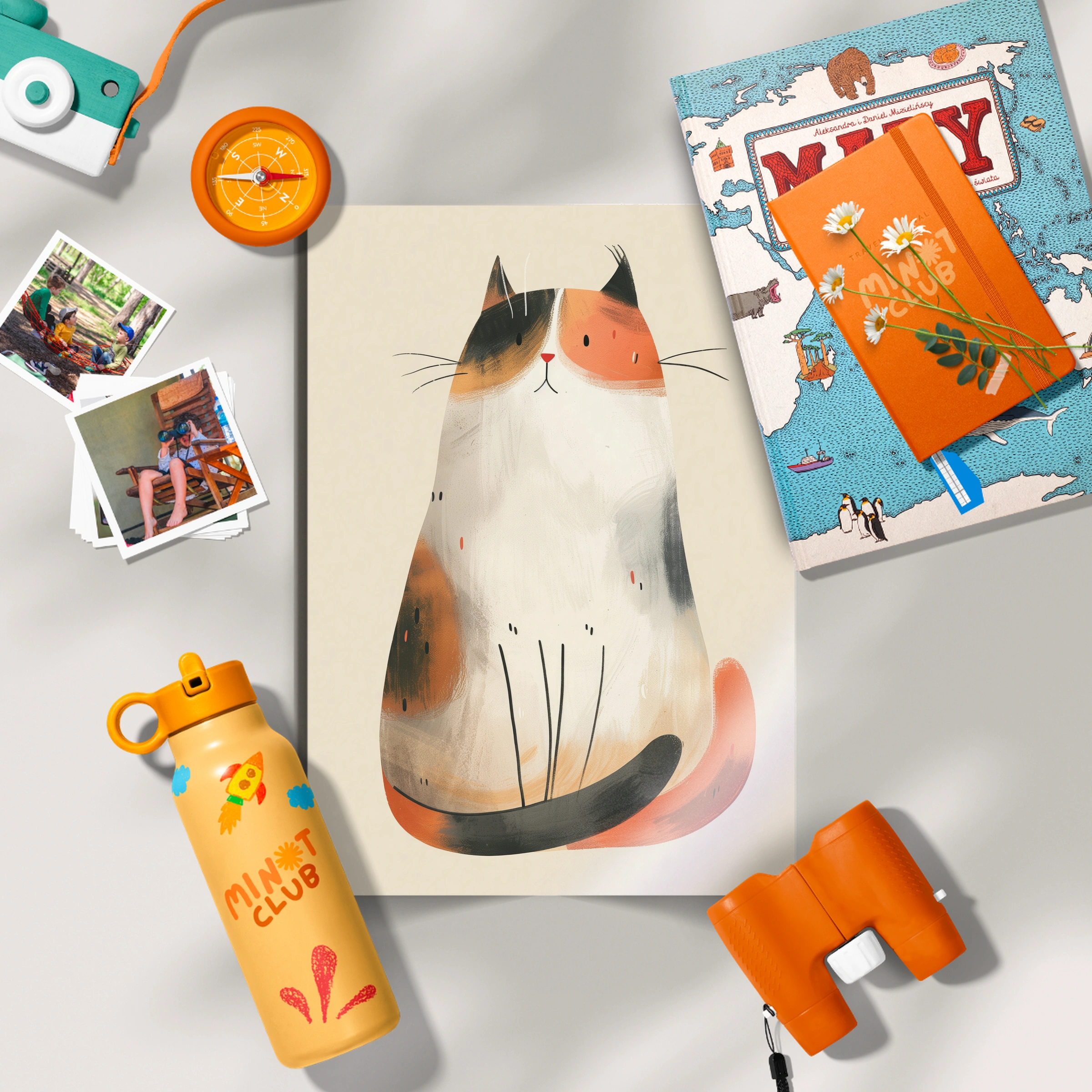 Calico Cat Nursery Print