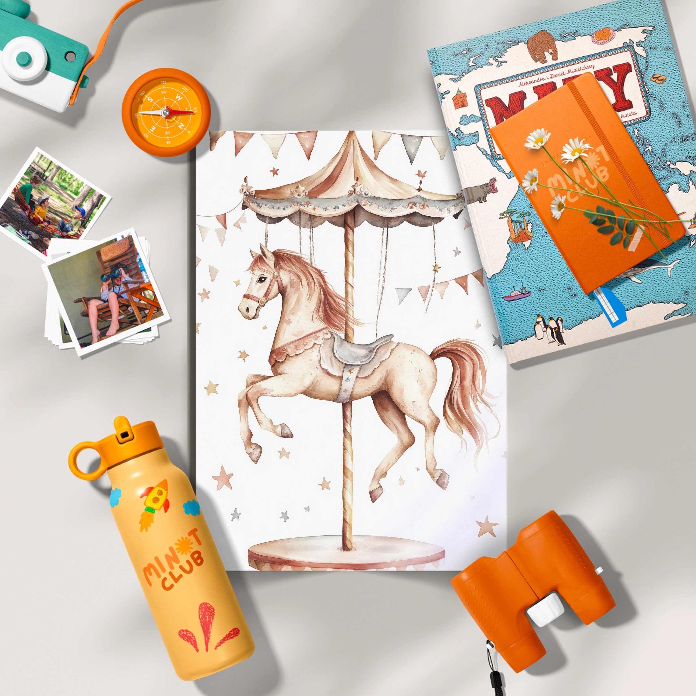 Carousel Horse Nursery Print