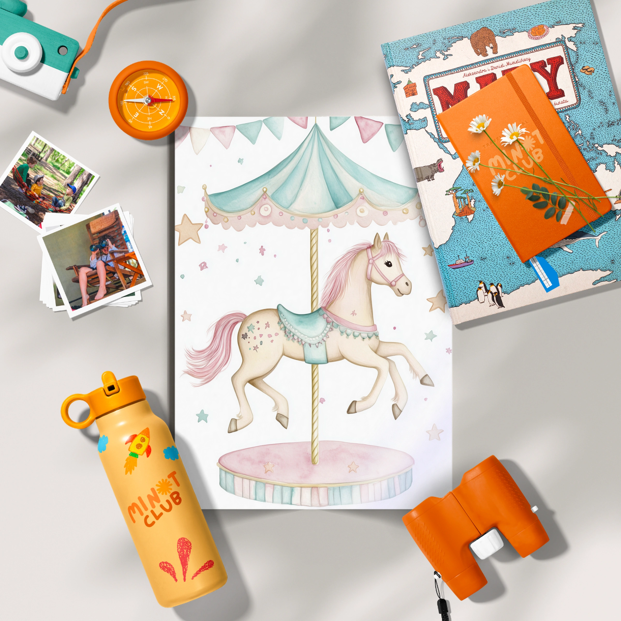 Carousel Horse Two Nursery Print