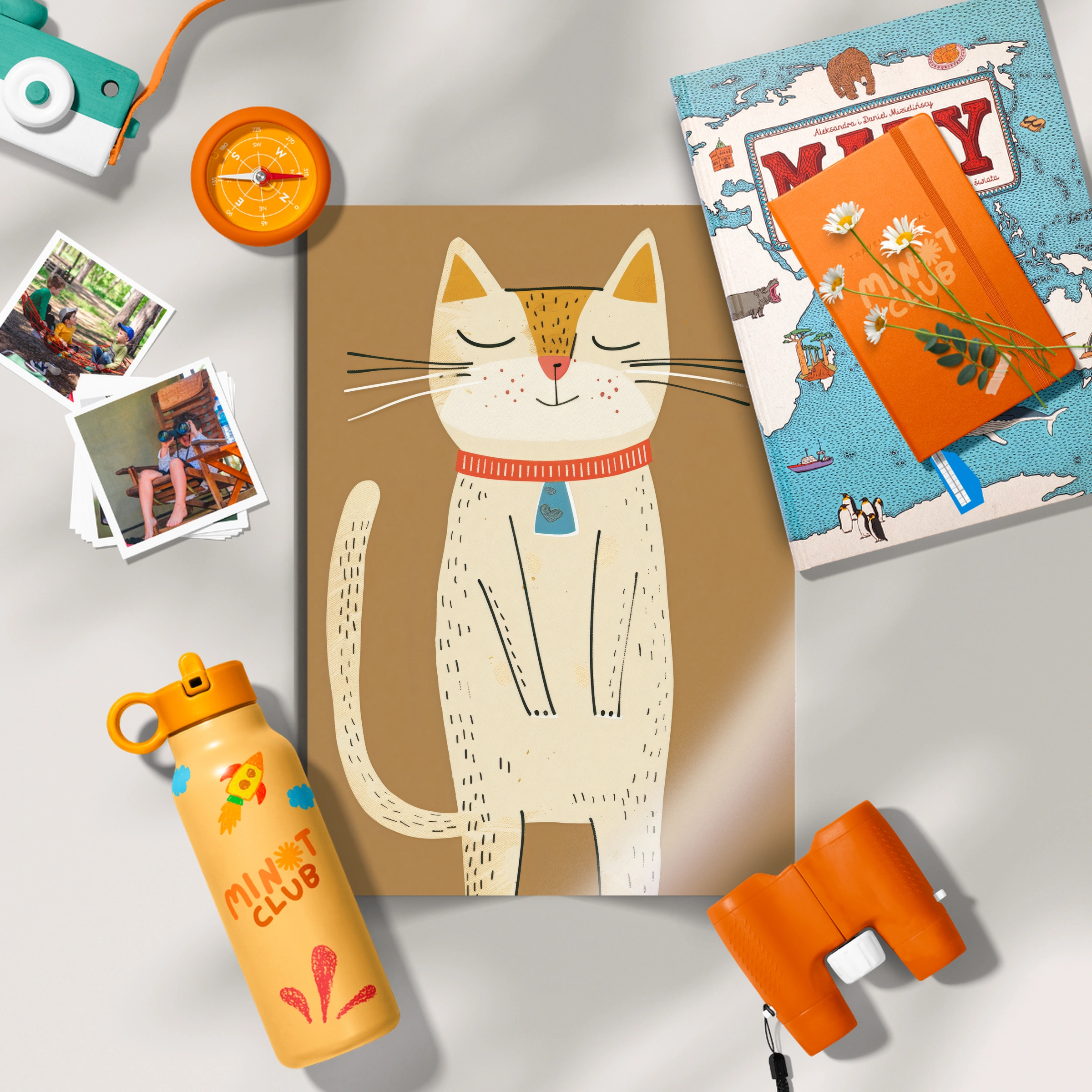 Cat with a Collar Nursery Print