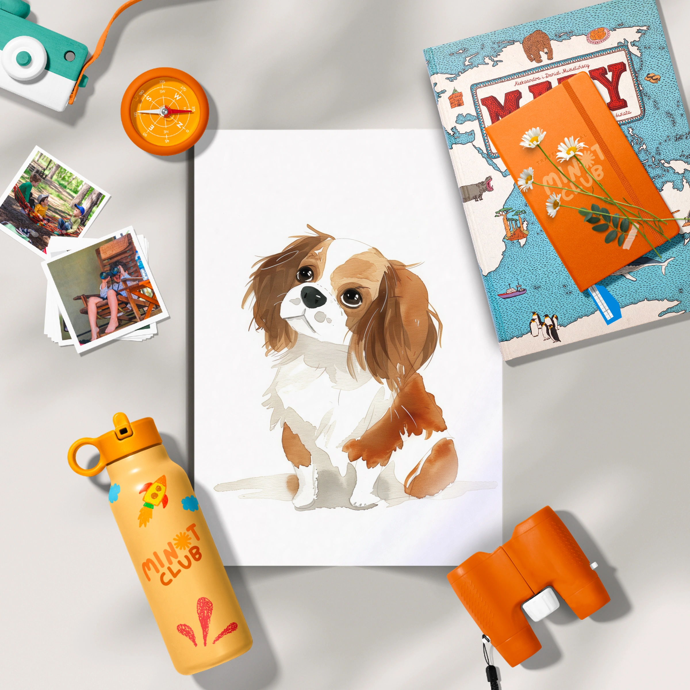 Cavalier Puppy Nursery Print