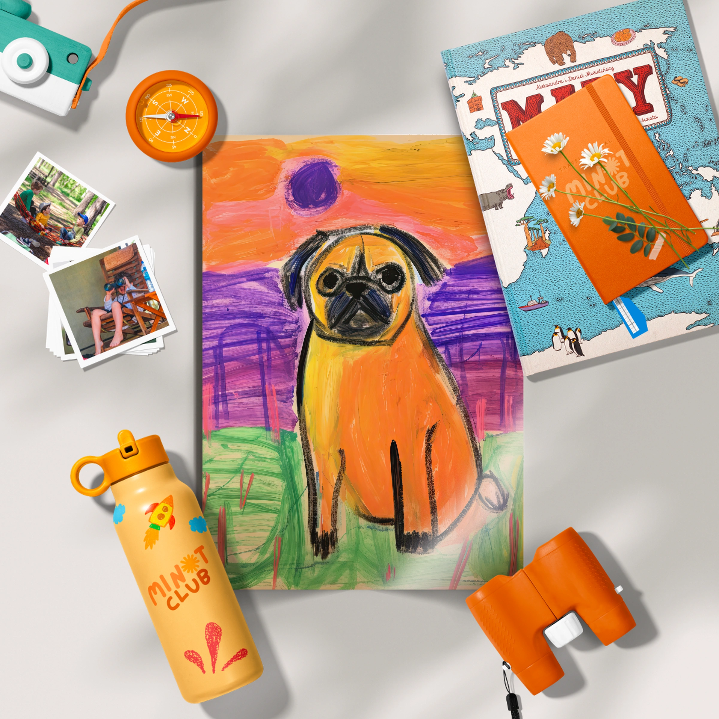 Charming Pug Nursery Print