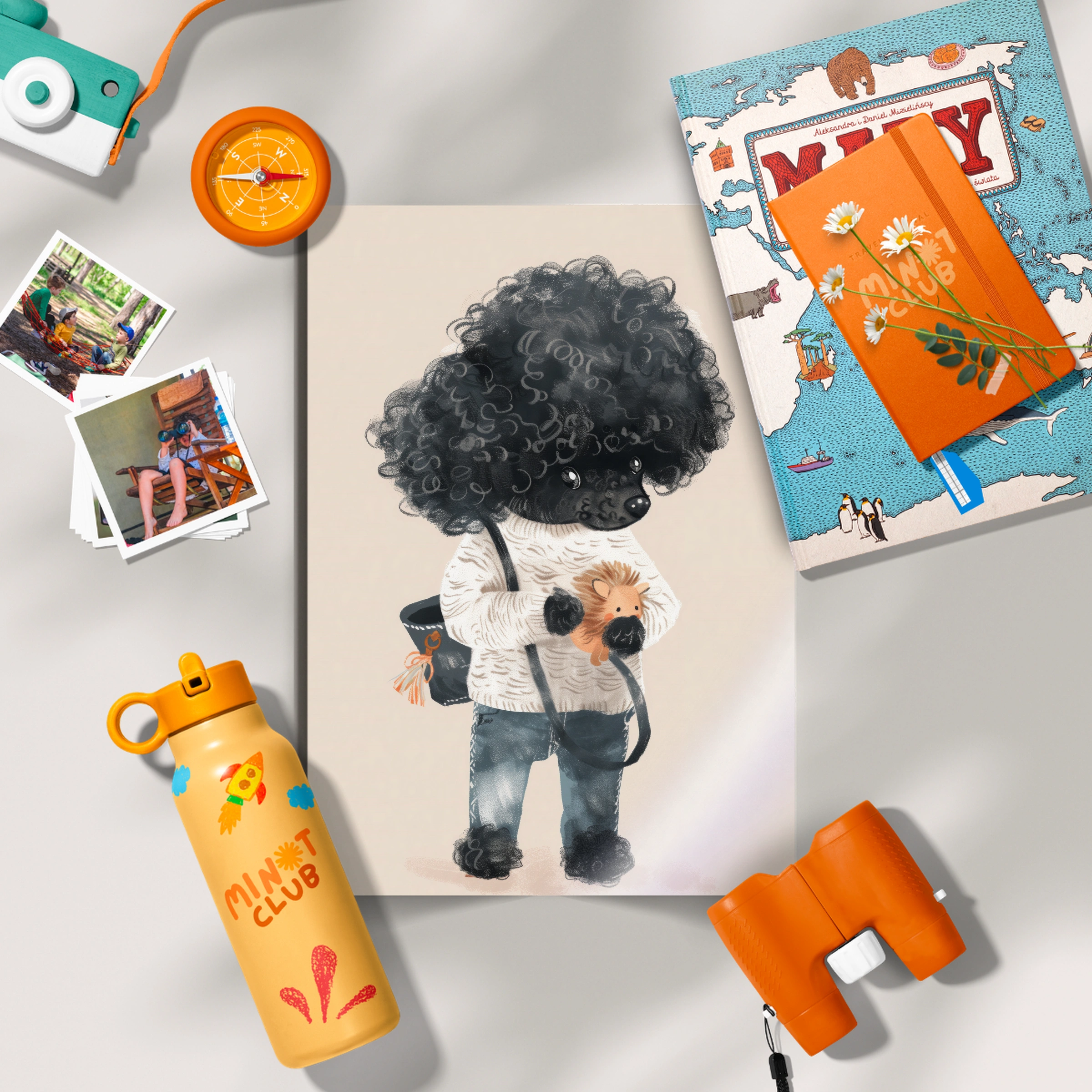 Child with a Poodle Nursery Print