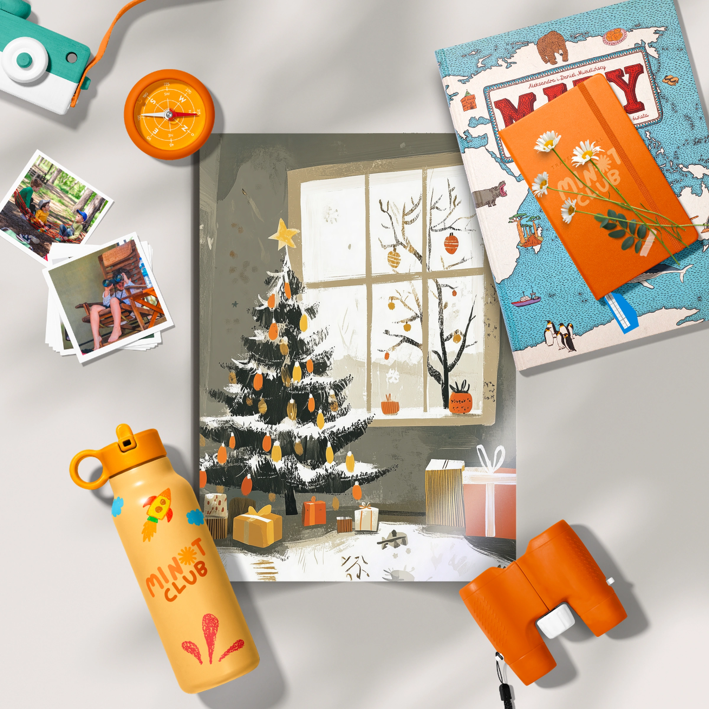 Christmas Tree by the Window Christmas Print