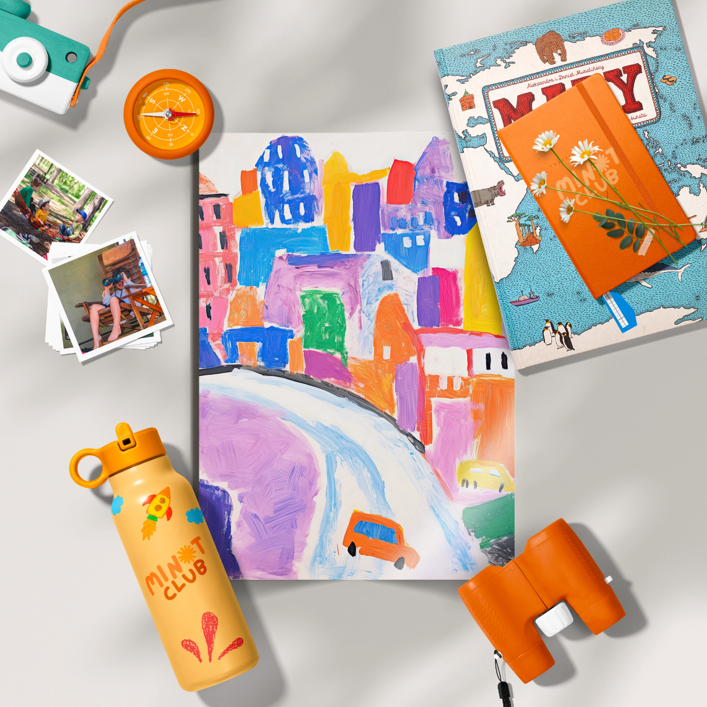 Colourful City Nursery Print