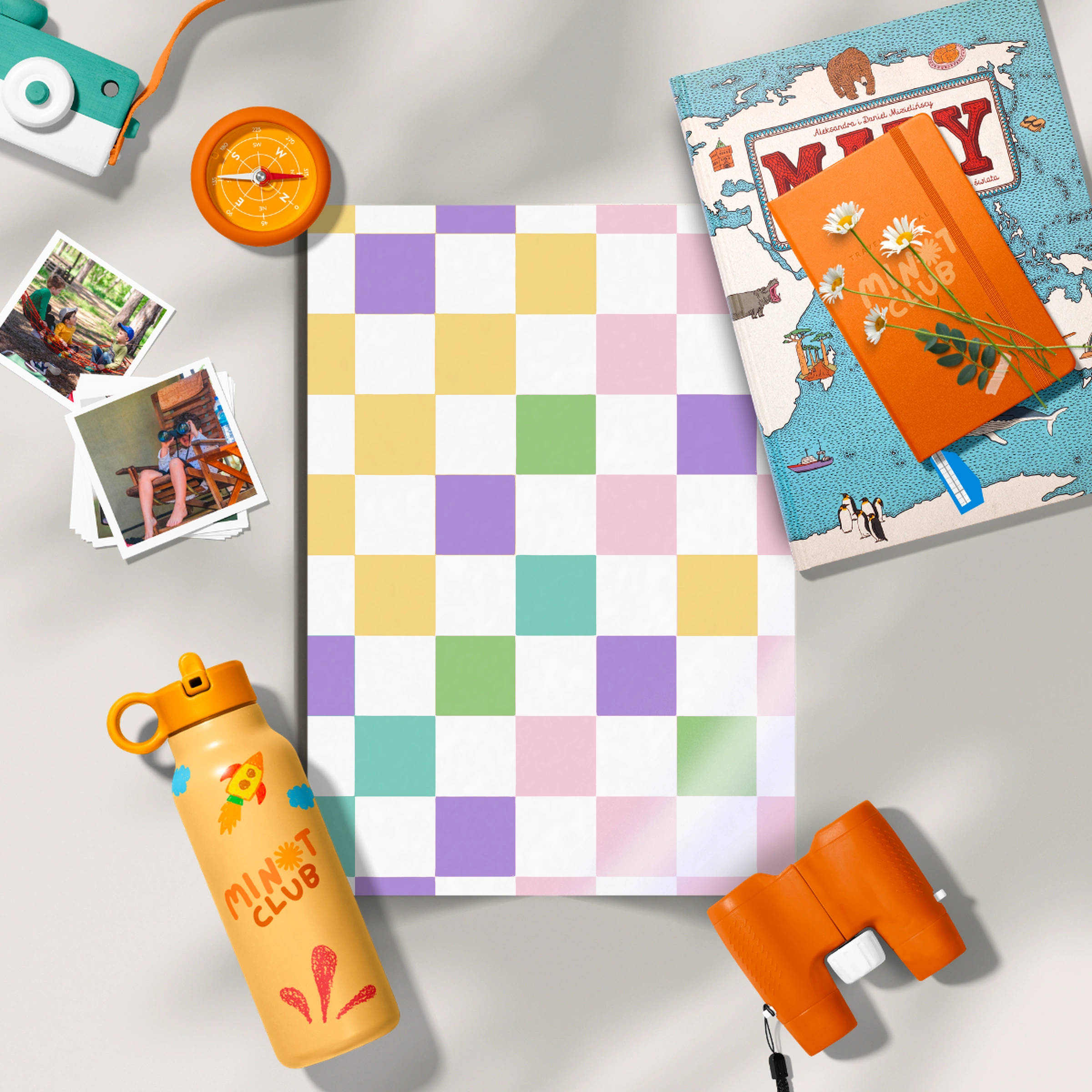 Confetti Checkerboard Nursery Print