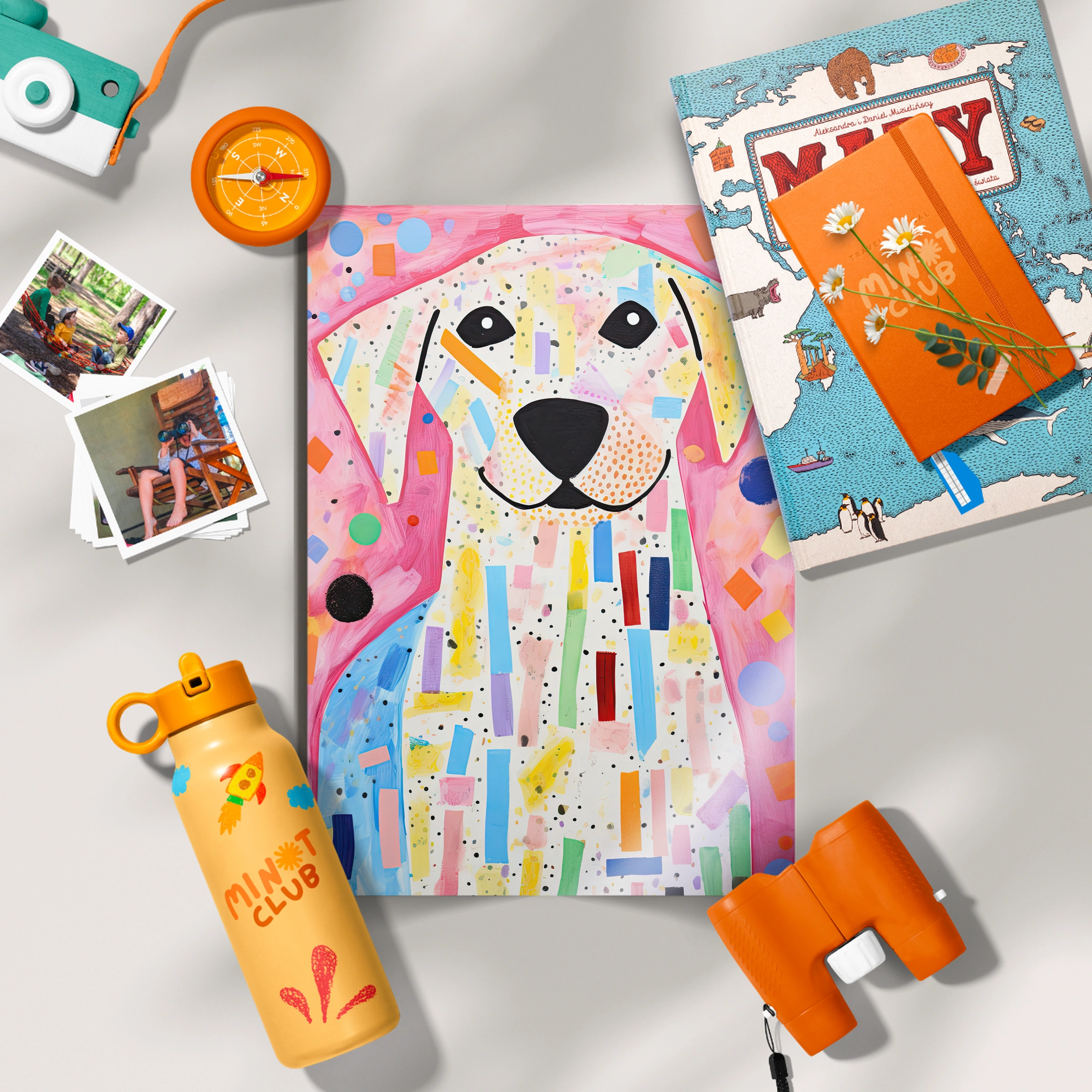Confetti Dog Nursery Print